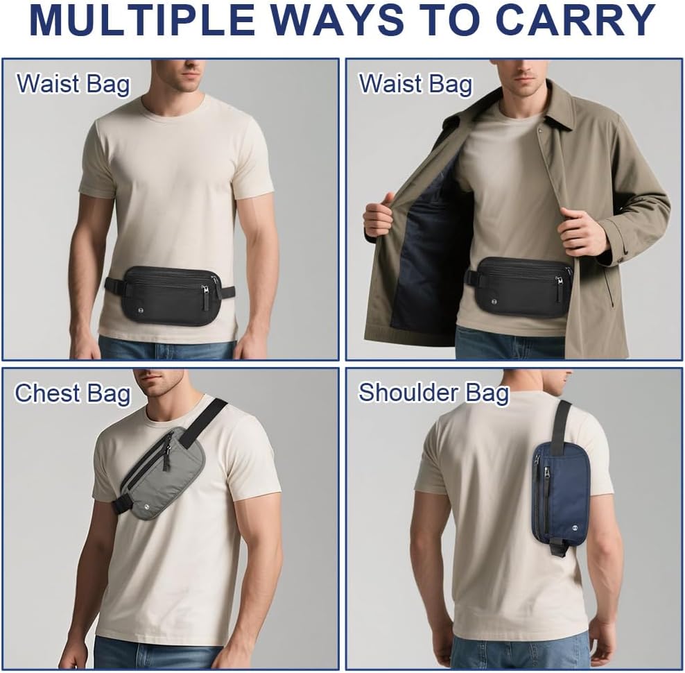 Thumbnail 2 de Aucuu Travel Money Belt RFID Blocking