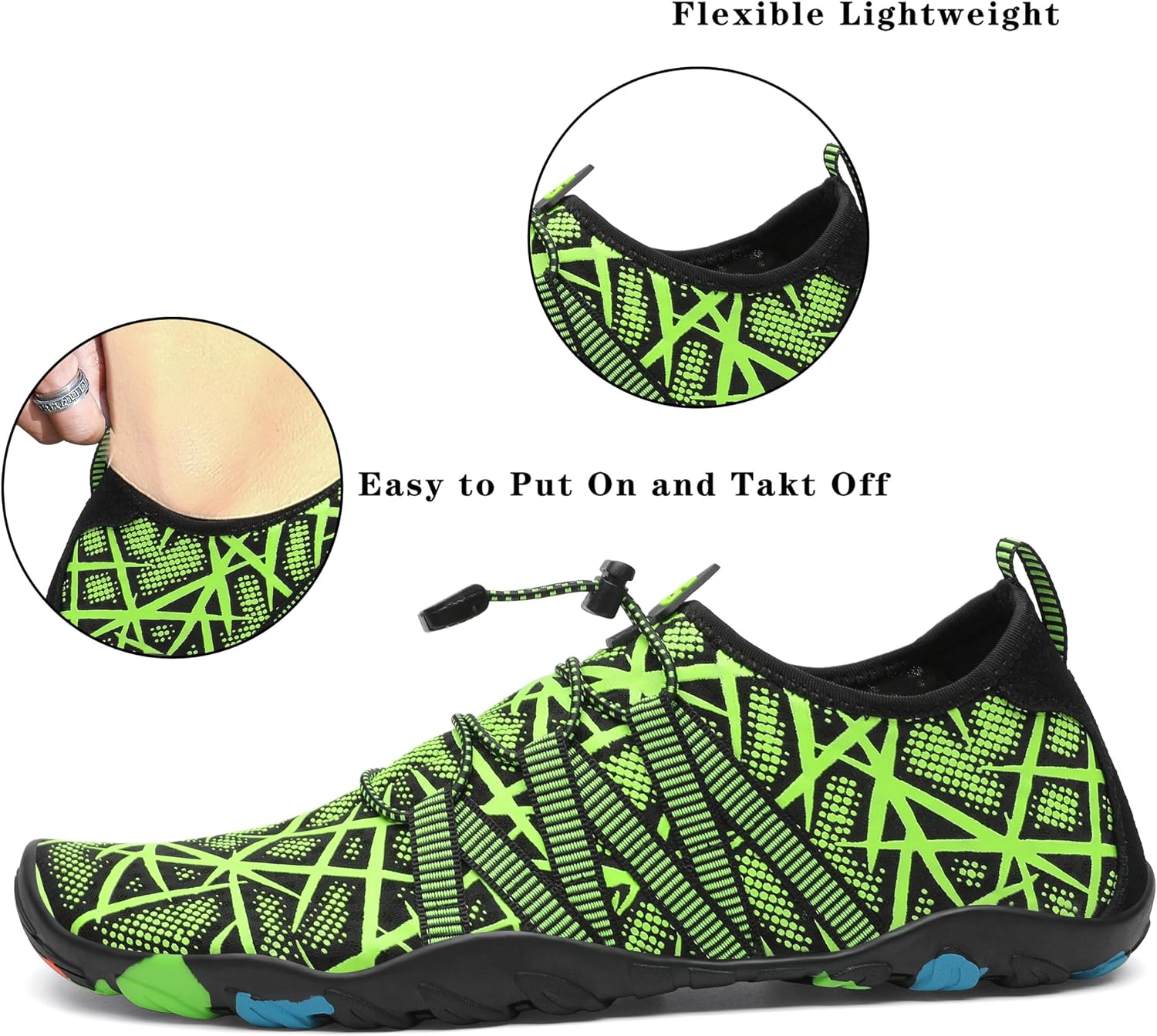 Detalle de SAGUARO Badeschuhe – Aquaschuhe für Damen, Herren und Kinder, GR.35-48