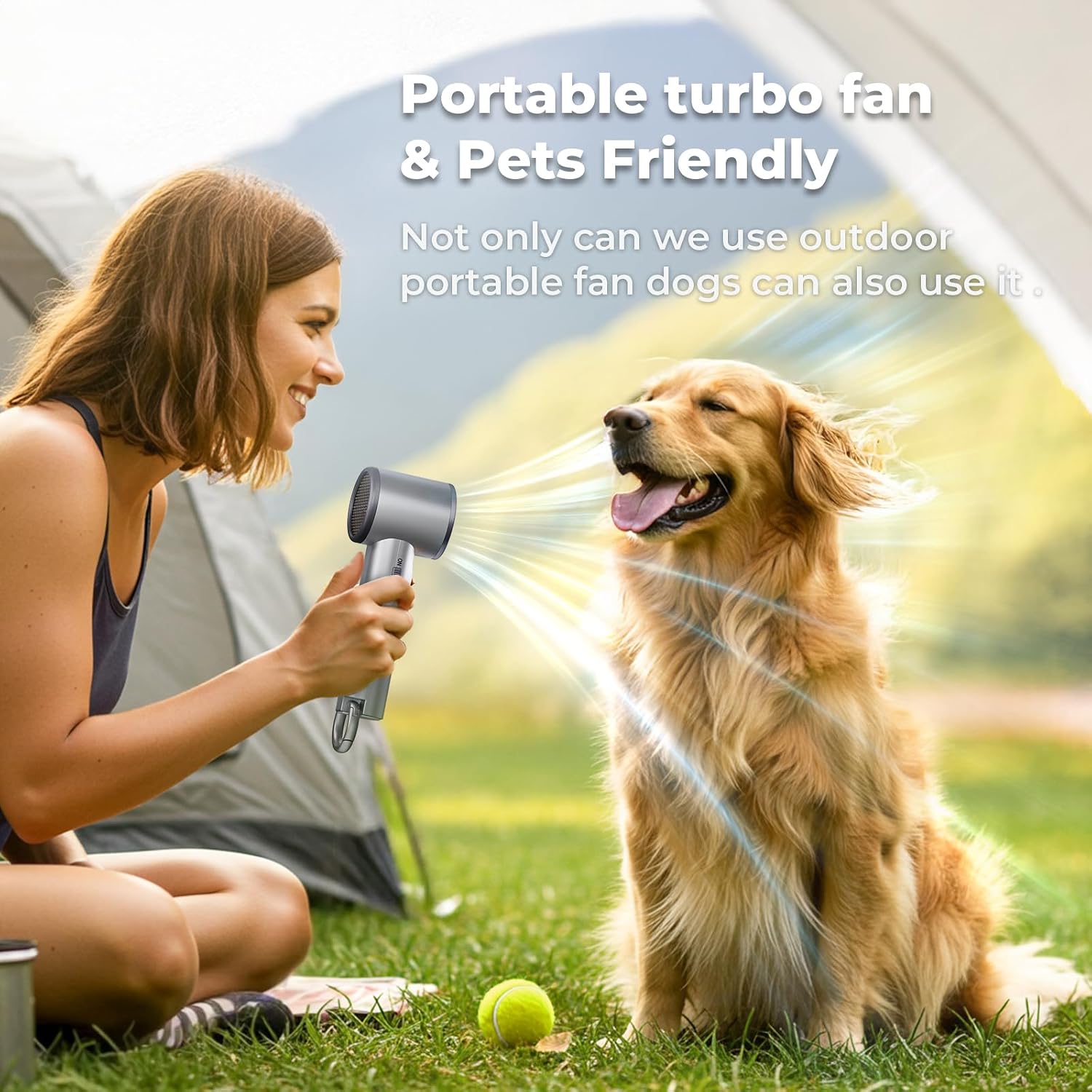 Thumbnail 6 de Portable Handheld Turbo Fan 5000mAh 🌬