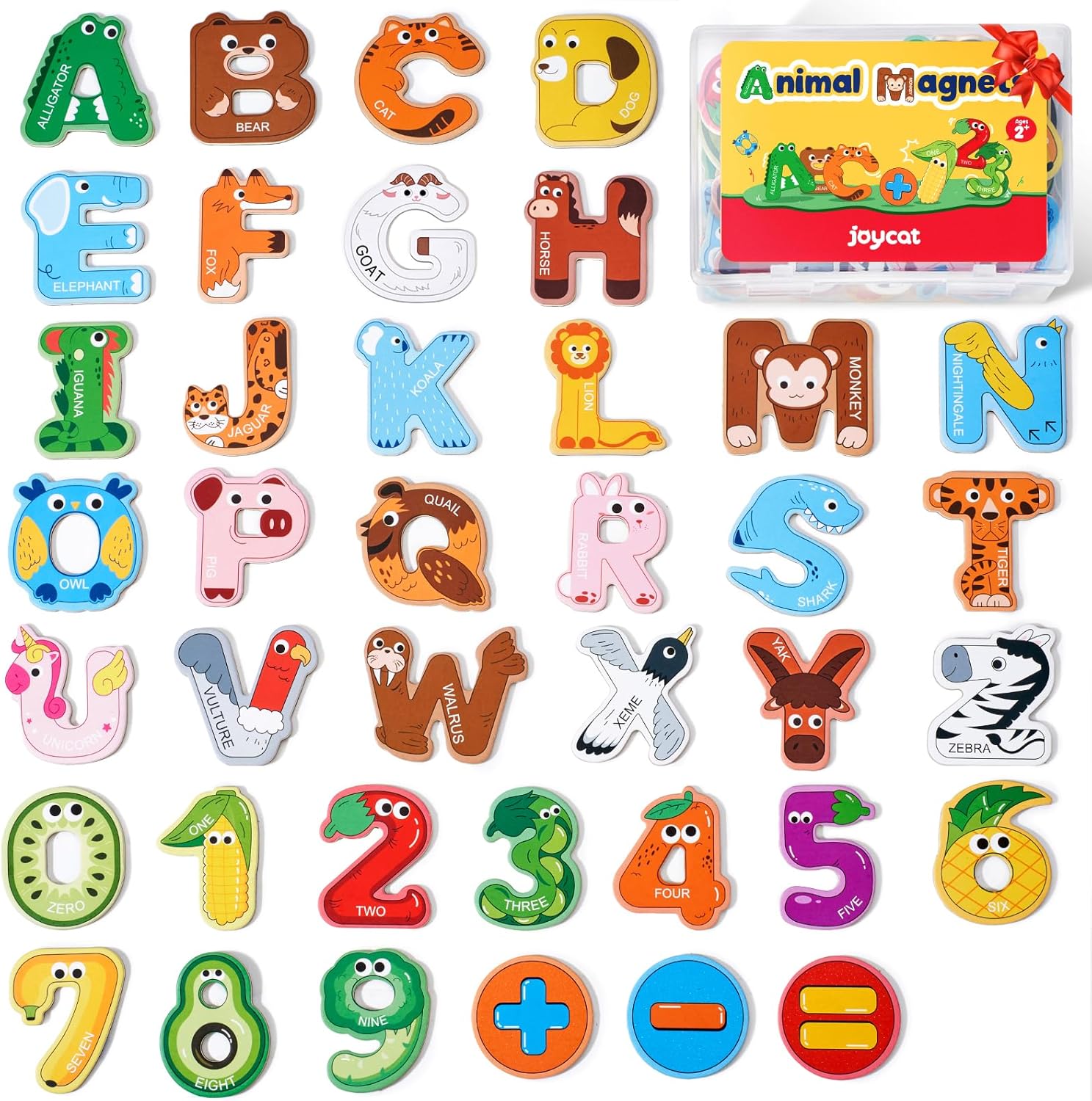 Detalle de JoyCat Wooden Alphabet Magnets 26 letters 🔤