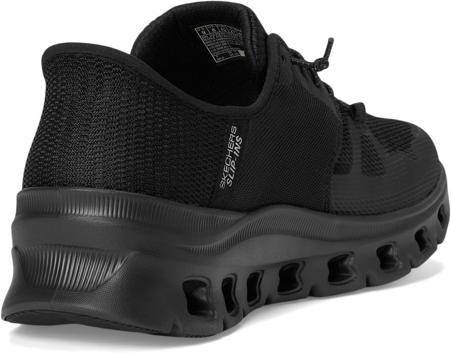 Detalle de Skechers Herren Glide-Step Pro Turnschuhe – Black Mesh/Hotmelt, 43 EU