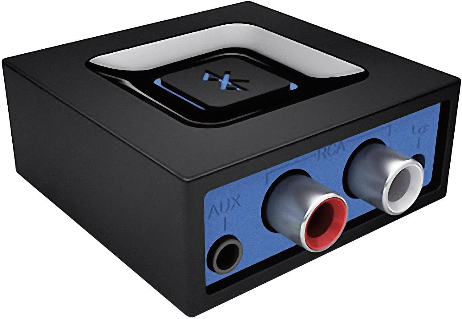 Detalle 2 de Logitech kabelloser Bluetooth Audio-Empfänger mit Multipoint, 3,5-mm- & Cinch-Eingang (EU-Stecker) – Schwarz
