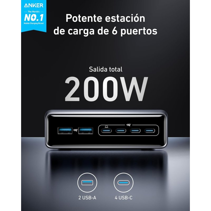 Thumbnail 3 de Anker Prime Charger Estación de Carga 6 Puertos USB-C ⚡