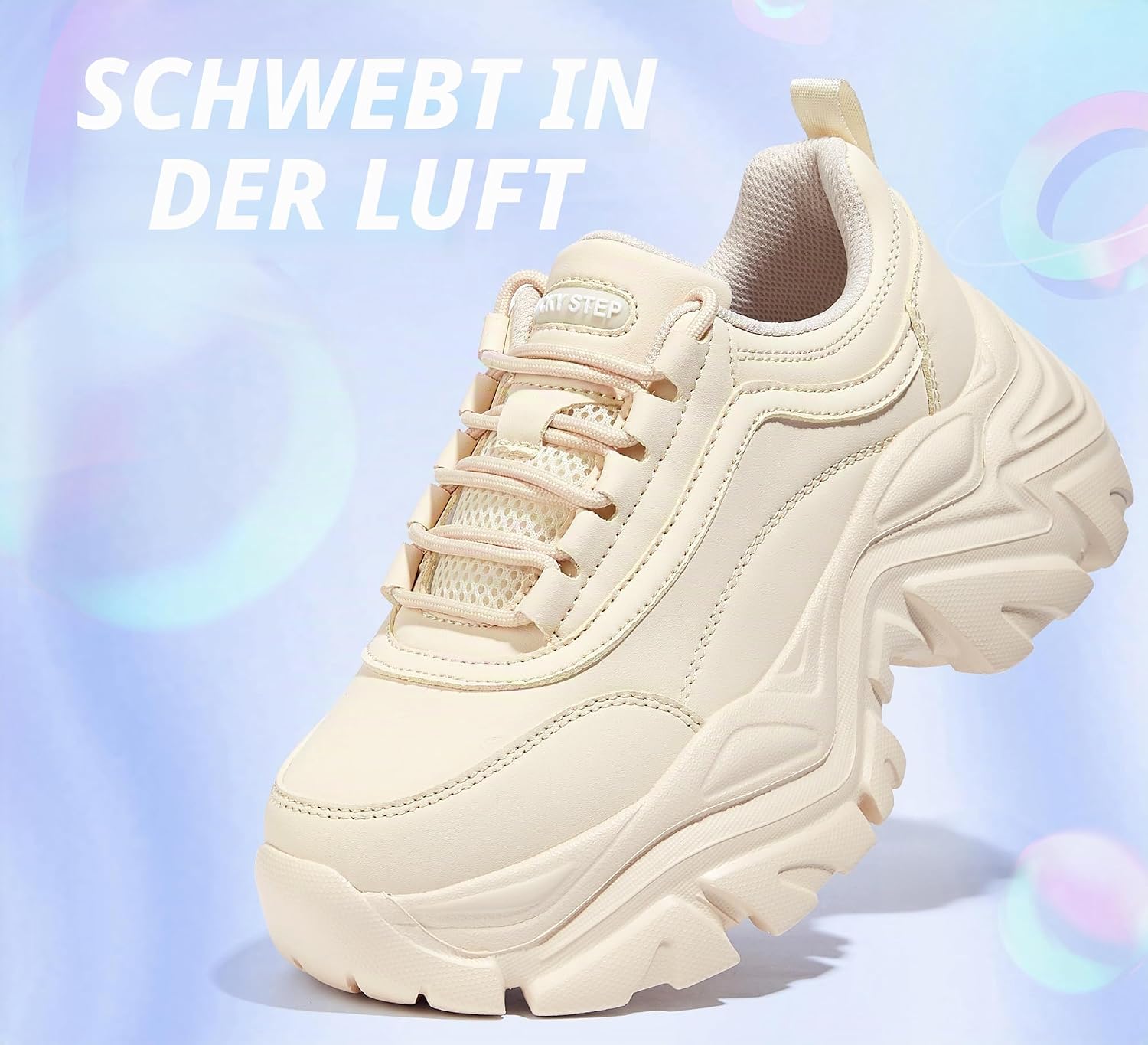 Thumbnail 3 de LUCKY STEP Chunky Turnschuhe für Damen – Plateau-Sneaker mit Memory-Schaum-Einlage