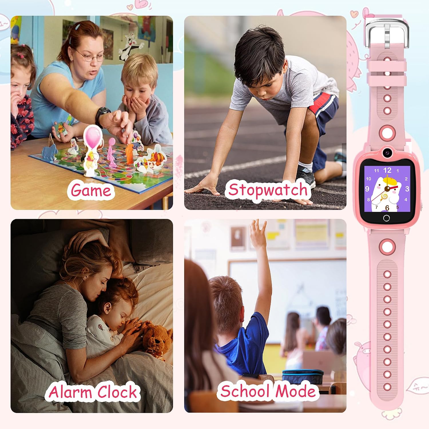 Thumbnail 4 de ELEJAFE 4G GPS Kids Smart Watch – Pink