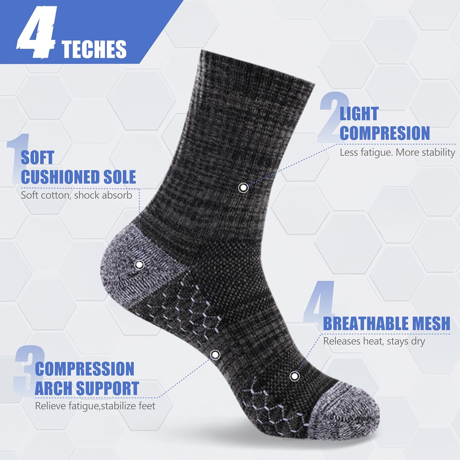 Detalle 2 de IRAMY Crew Compression Socks