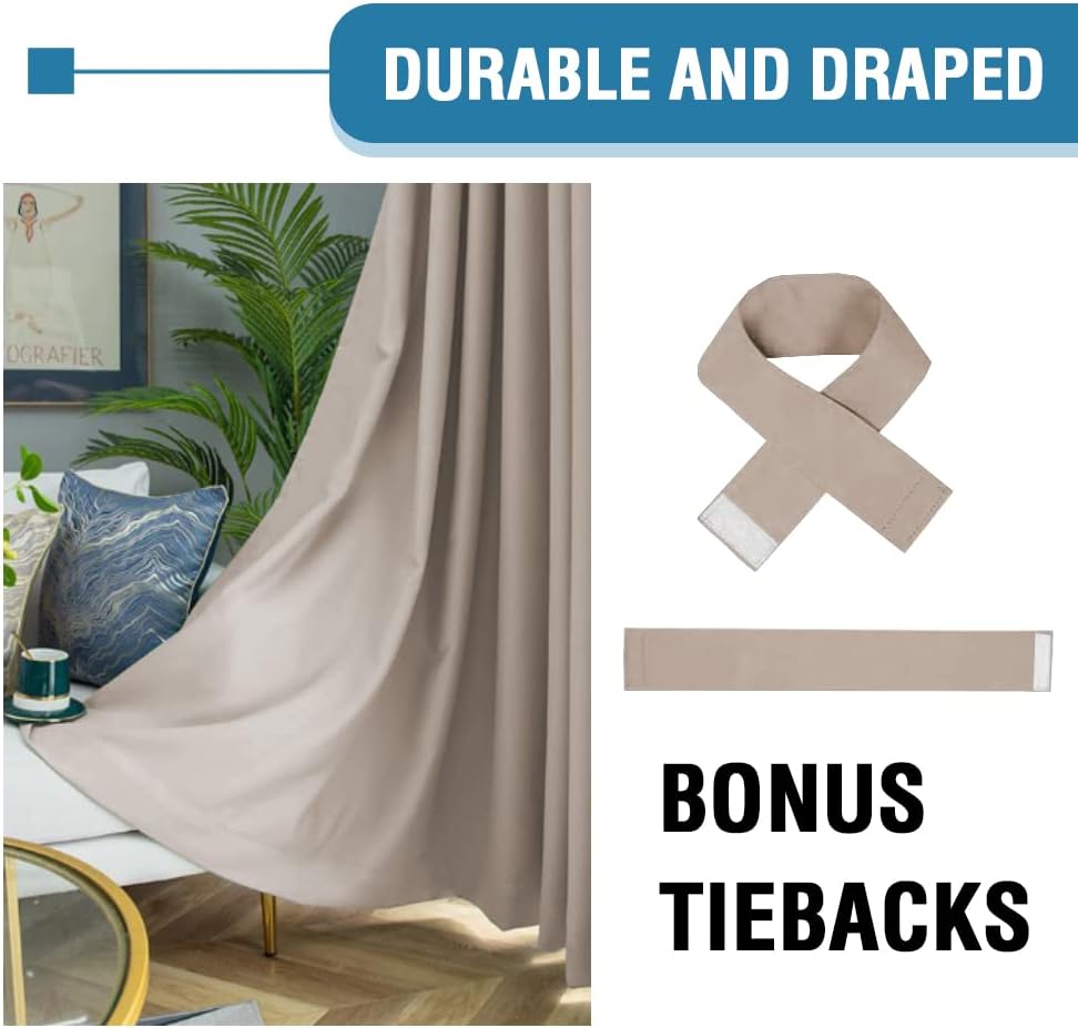 Detalle 2 de Blackout curtains 90 x 90 inch, 2 panels