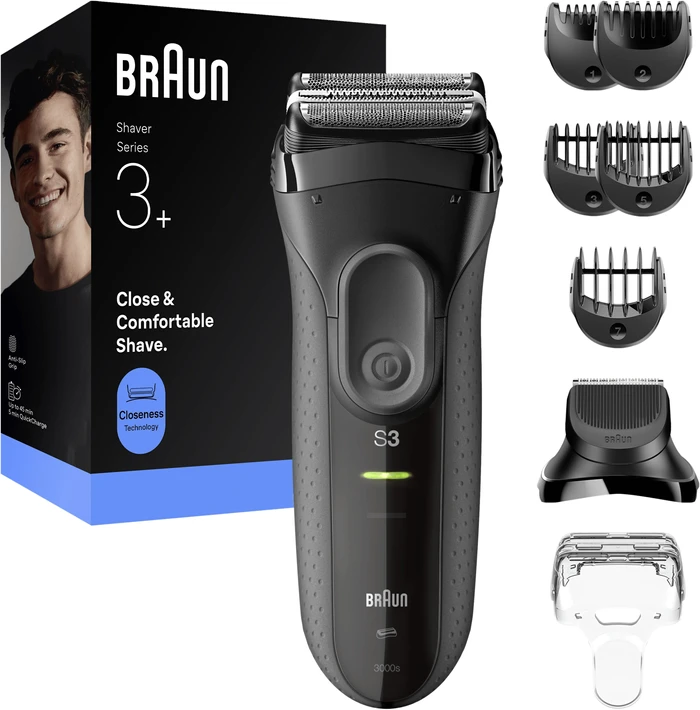Thumbnail 5 de Braun Series 3+ 3000BT Rasierer 45 Minuten