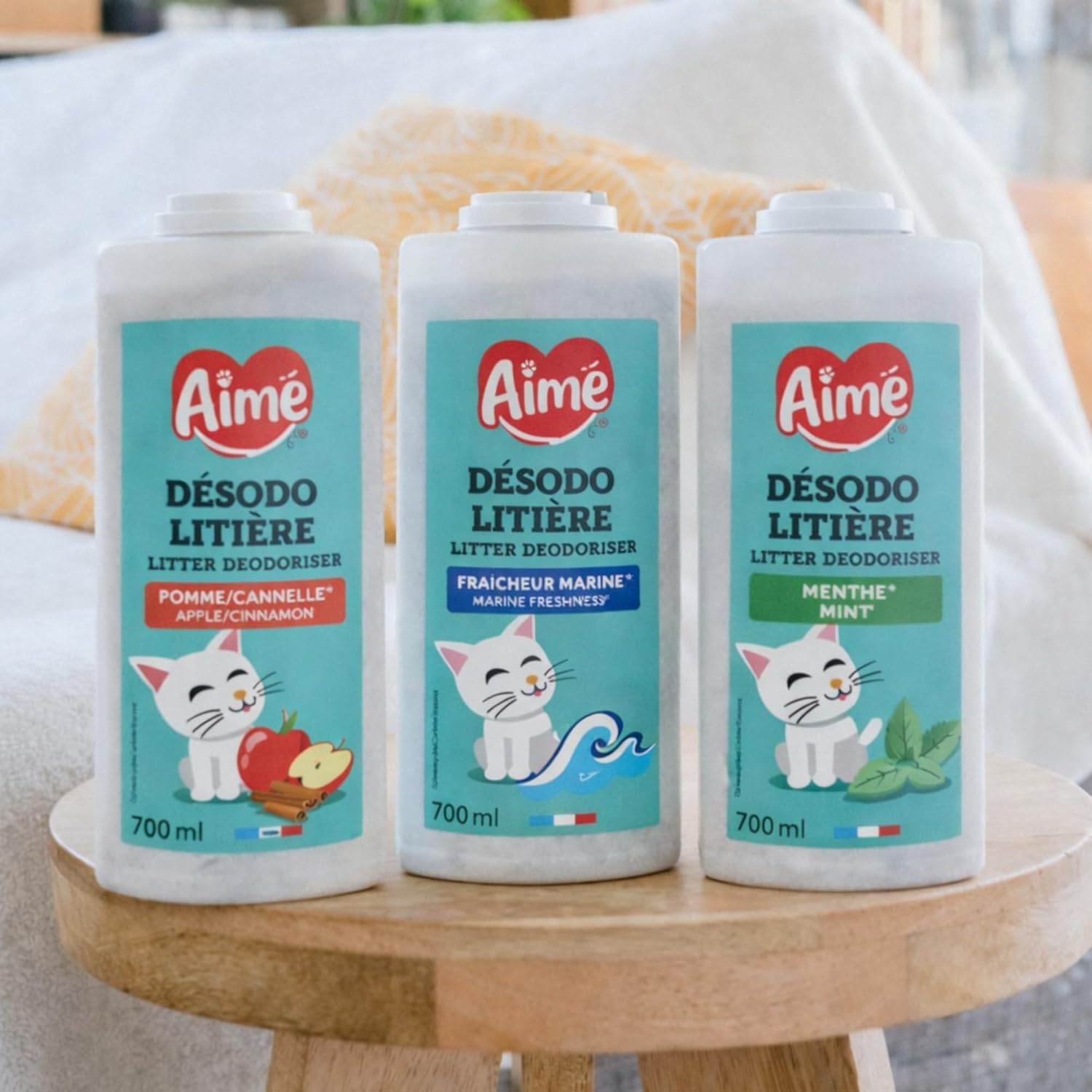 Thumbnail 3 de Aimé Deodorante Lettiera Gatto 700 ml – Tobermorite, profumo marino