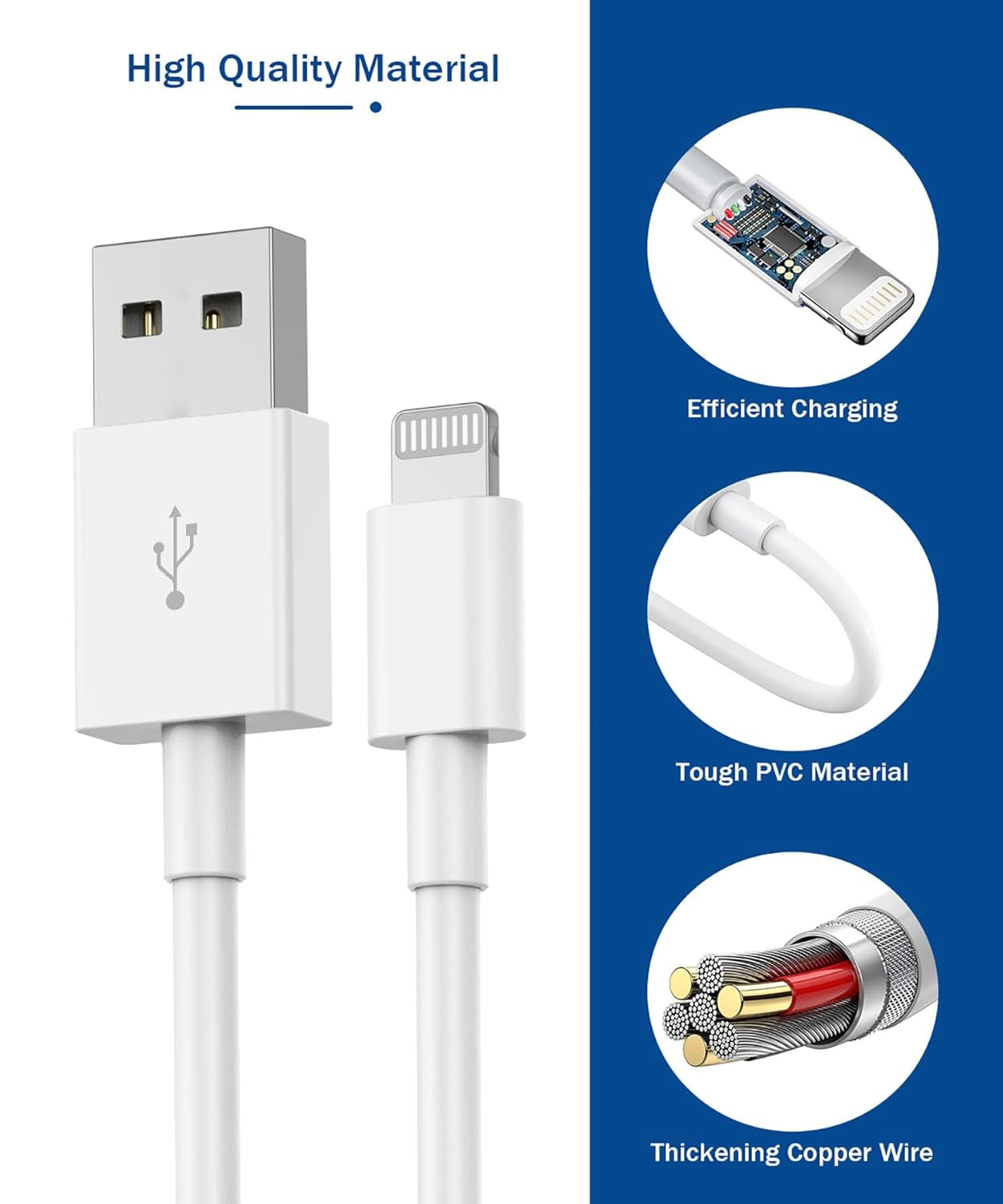 Thumbnail 4 de iPhone Charger 6FT 2-Pack