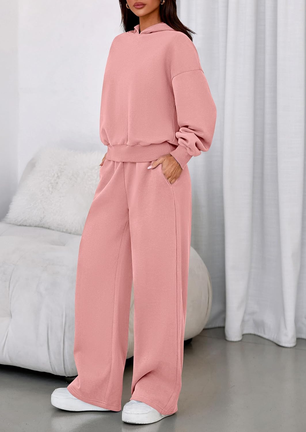 Detalle de PRETTYGARDEN 2-Piece Hoodie Sweatpants Set