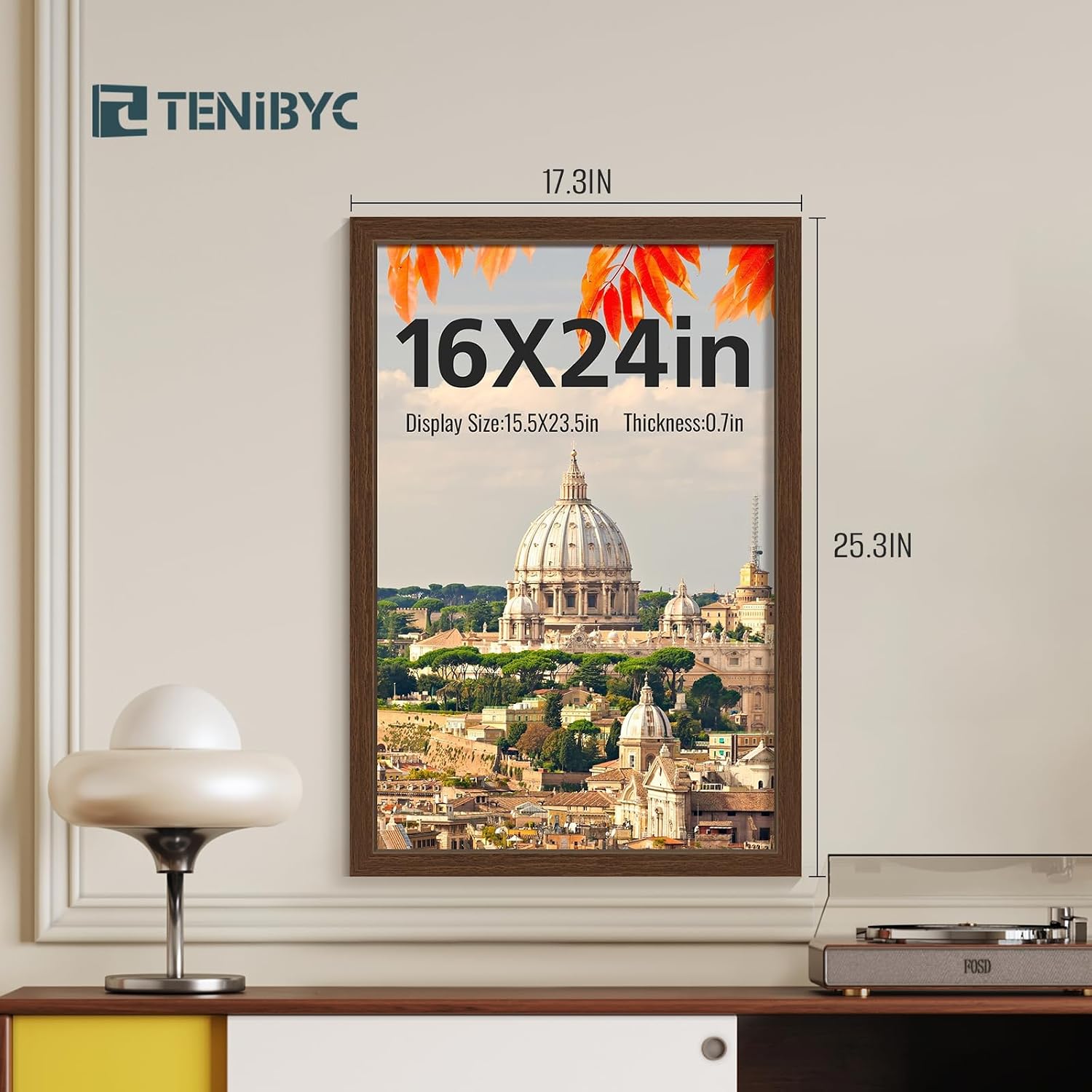 Detalle 2 de TENIBYC 16x24 Wood Frame 4-Pack đź–Ľ