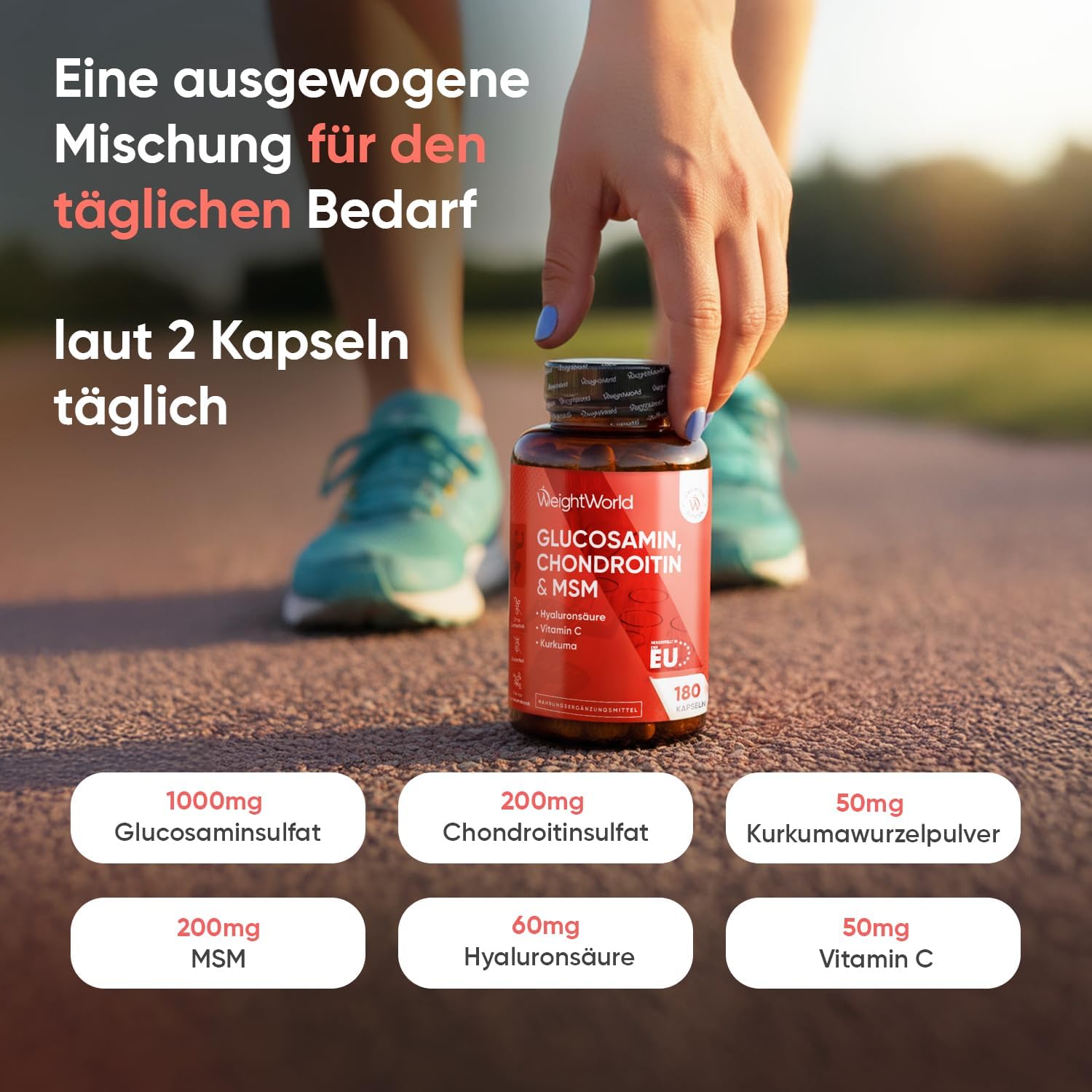 Thumbnail 1 de WeightWorld Glucosamin 180 Kapseln 💊