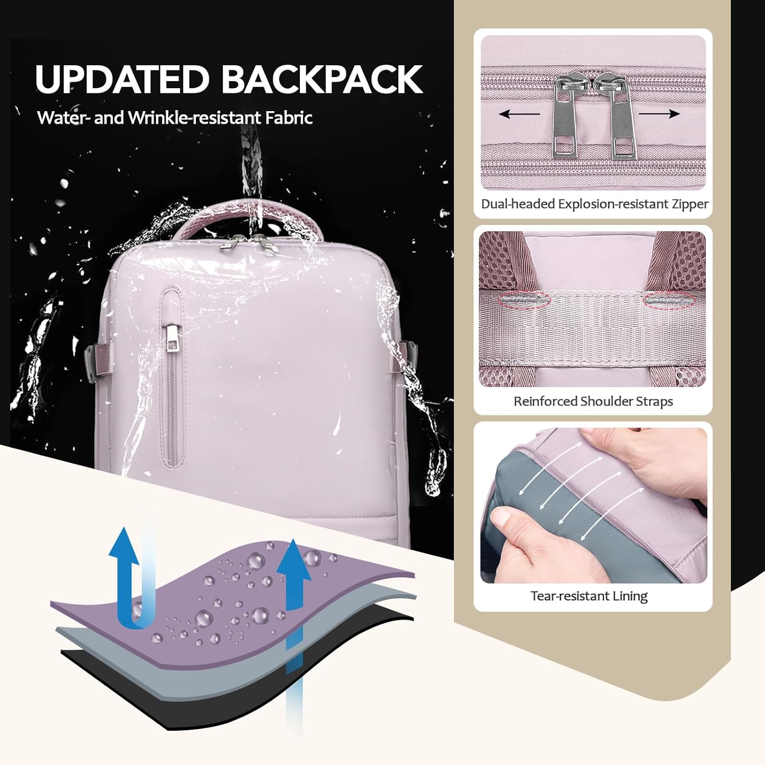 Thumbnail 3 de Xkdoai Mochila 40x30x20 Viaje Cabina