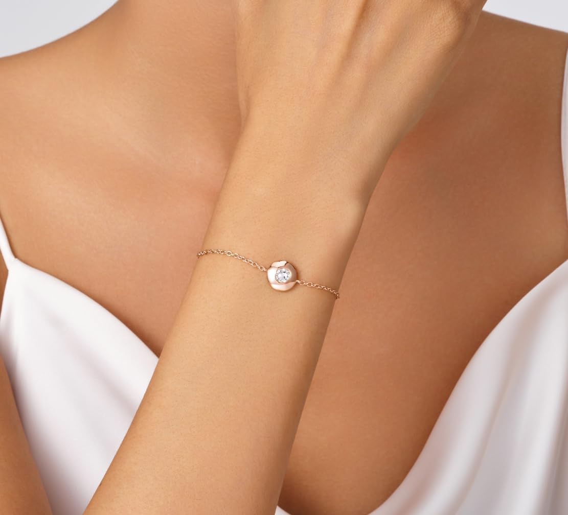 Detalle 2 de Lyniuoy bracelet chaînette cristal 18 carats