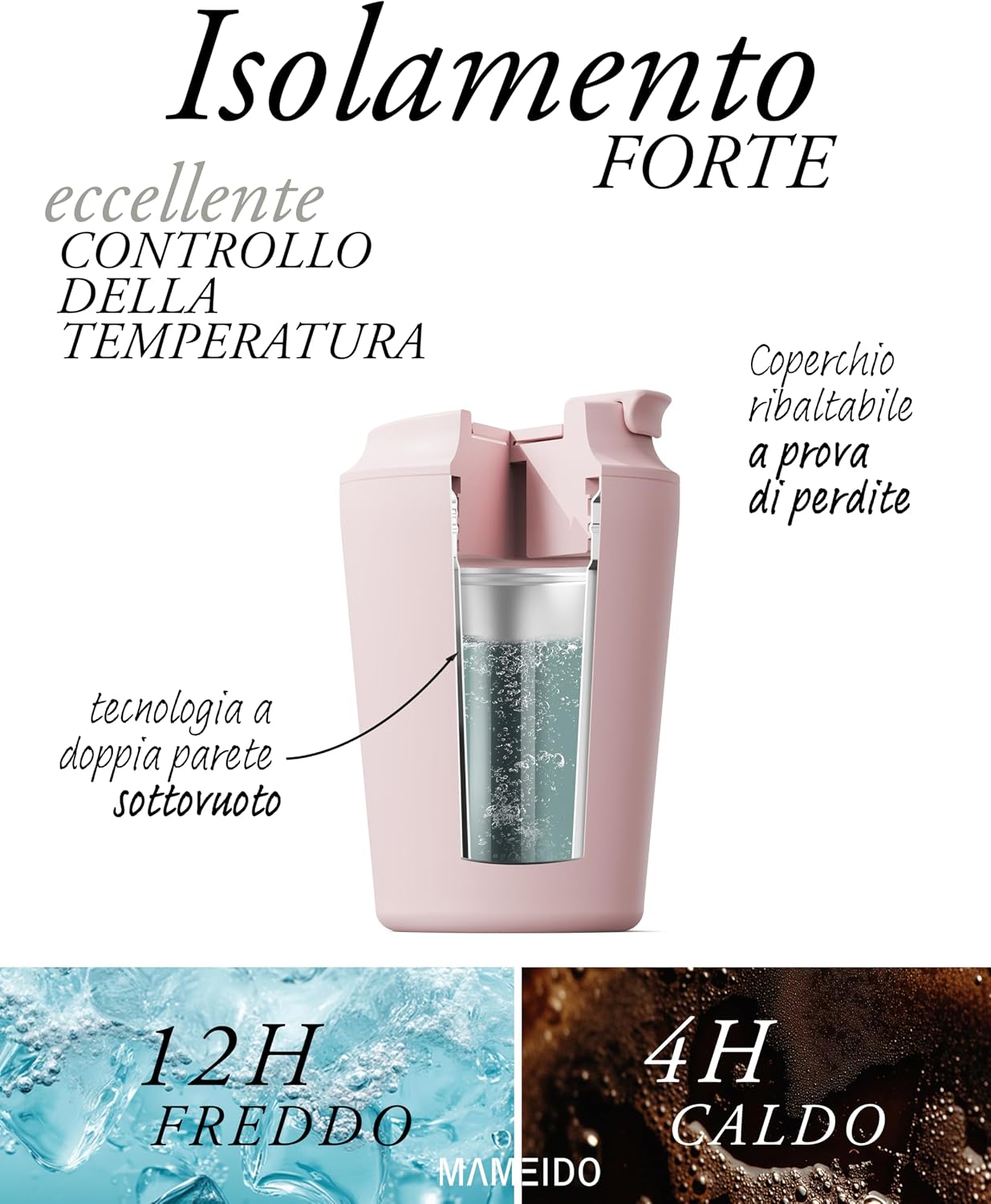 Detalle 1 de MAMEIDO Mug termico 350 ml per caffè
