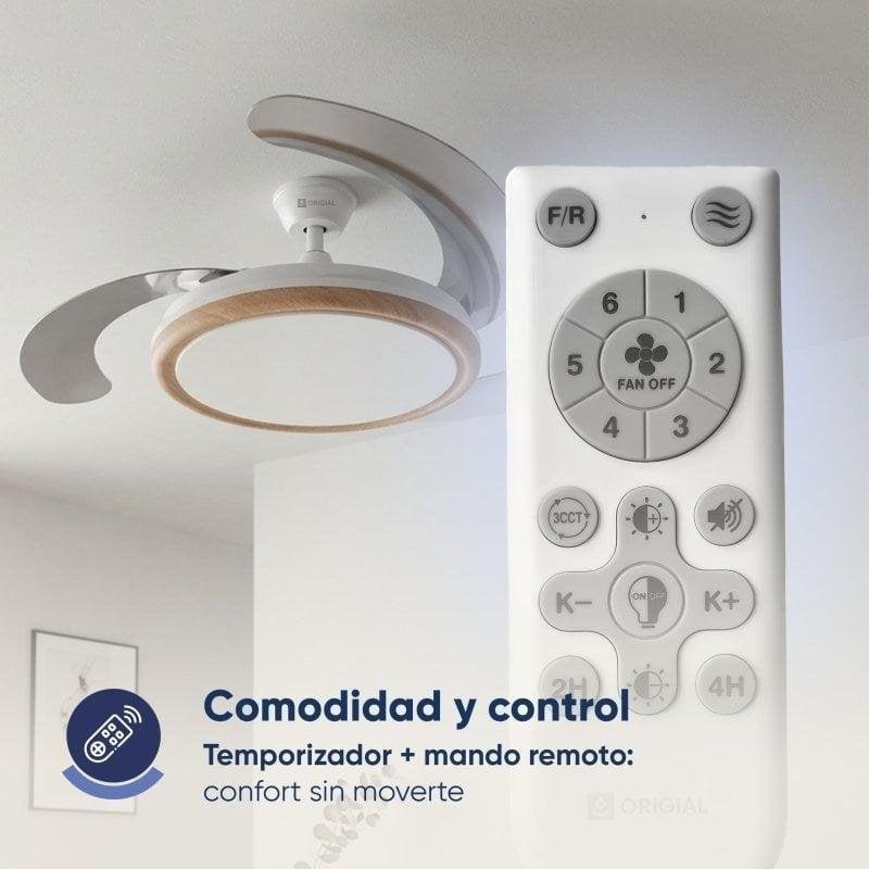 Thumbnail 2 de Ventilador de Techo Origial AirBliss Ceiling Retractable 30W: Luz LED, 6 velocidades y mando a distancia