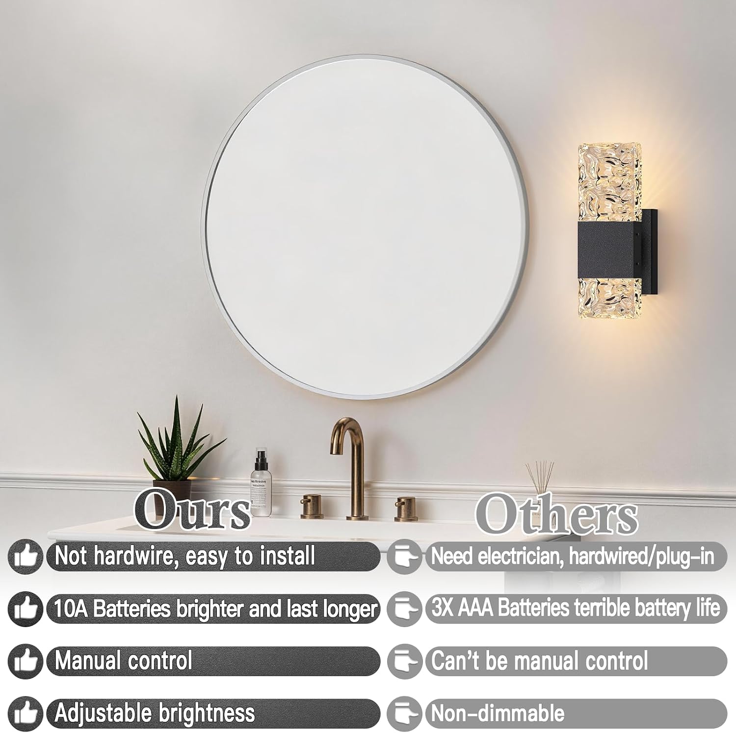 Thumbnail 6 de Camuucci rechargeable wall sconce, 9.3-inch