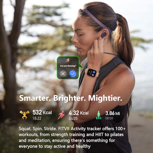 Thumbnail 4 de FITVII Smart Watch for Men and Women (Answer & Make Calls) – Health & Fitness Tracker with 100+ Modes