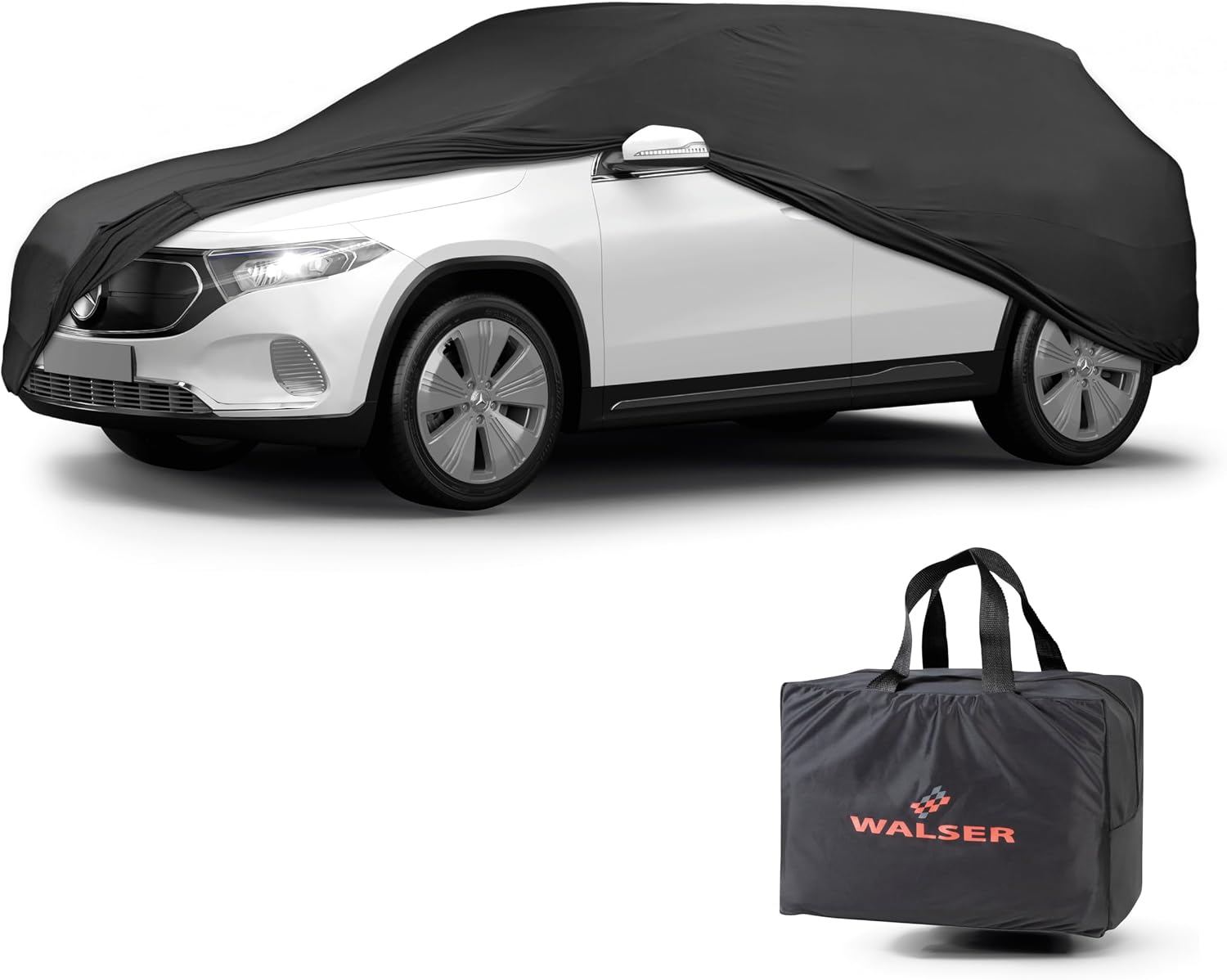 Detalle de WALSER bâche d'intérieur pour voiture Indoor Stretch – SUV/Van noir 8