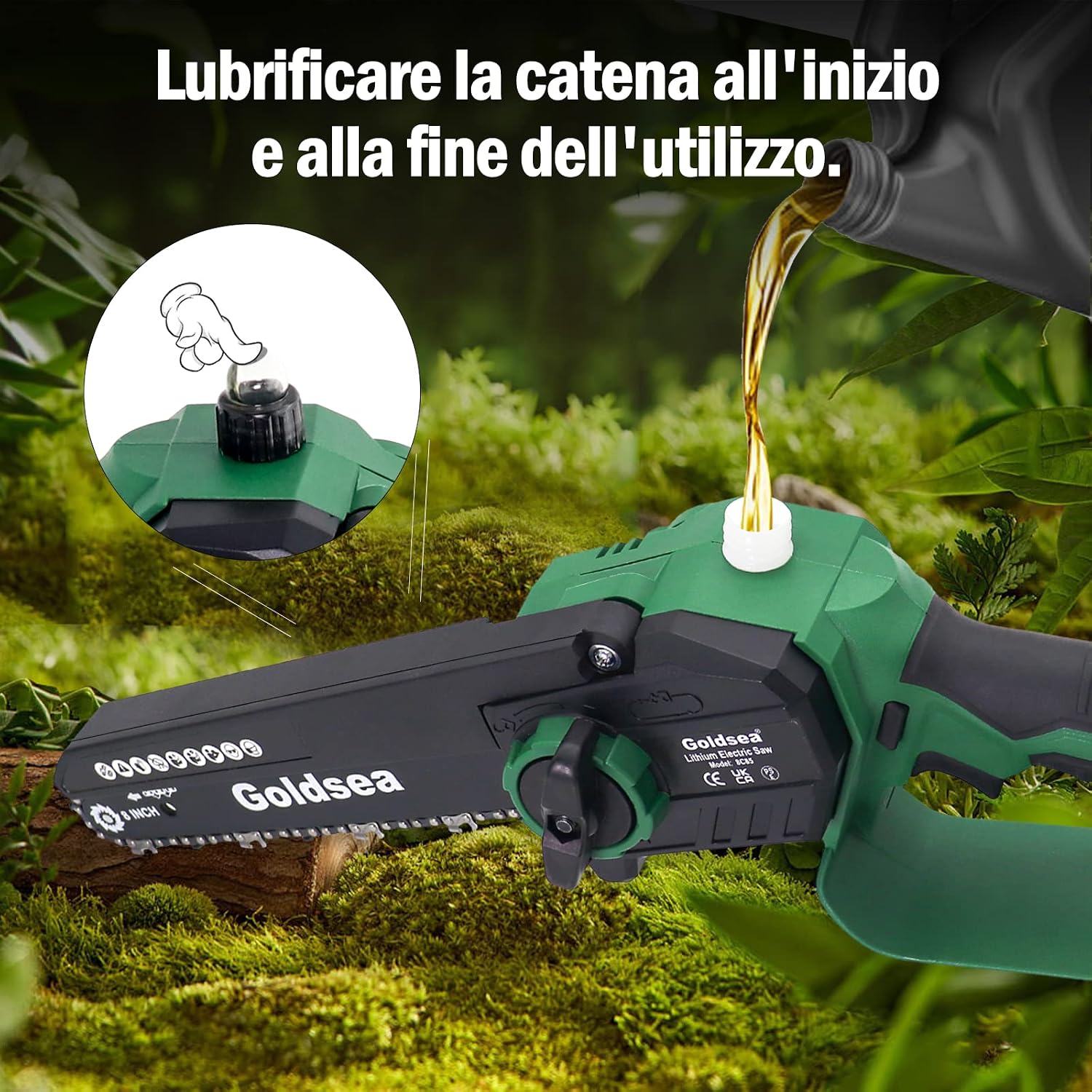 Thumbnail 2 de Goldsea Mini Motosega 8 pollici 800 W