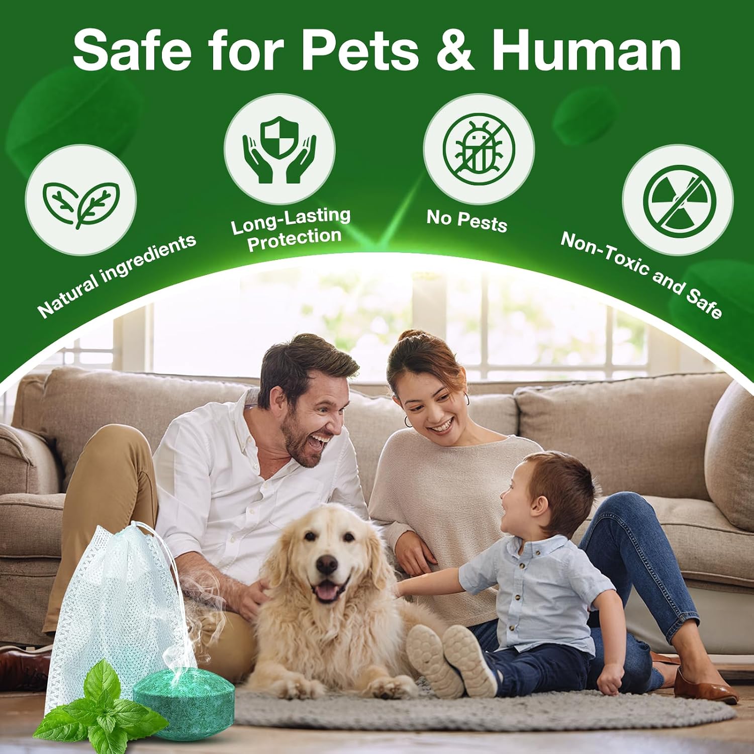 Detalle 2 de tenerolike QSQ Peppermint Rodent Repellent Balls, 36-Pack, Indoor/Outdoor