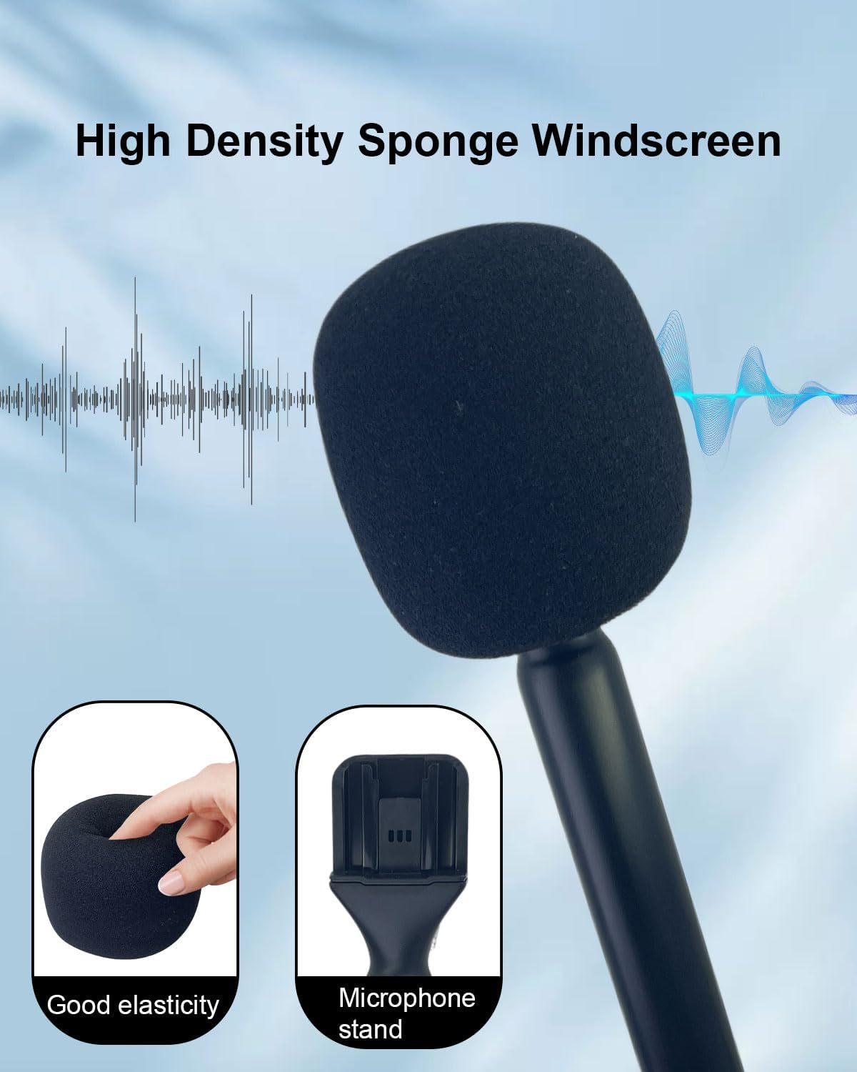 Detalle 1 de SEYUGOPTI Wireless Mic Grip 2-Pack