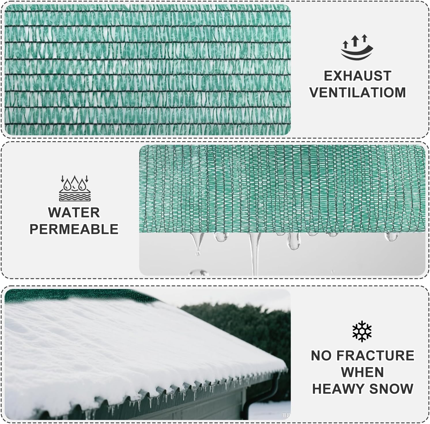 Detalle 2 de SUNNY GUARD Sun Shade Cloth 12 x 20 FT