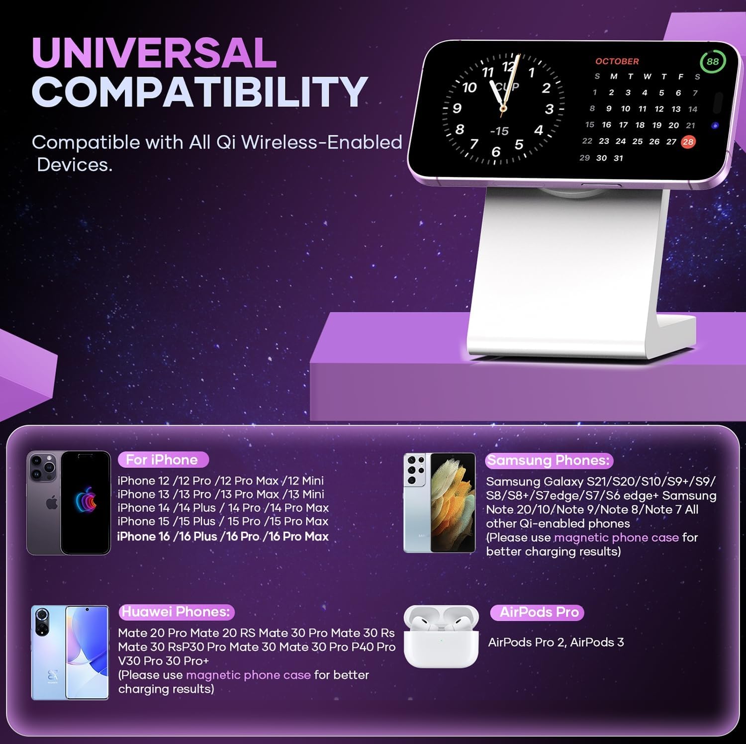Thumbnail 1 de Magnetic Wireless Charger for iPhone 17/16/15/14
