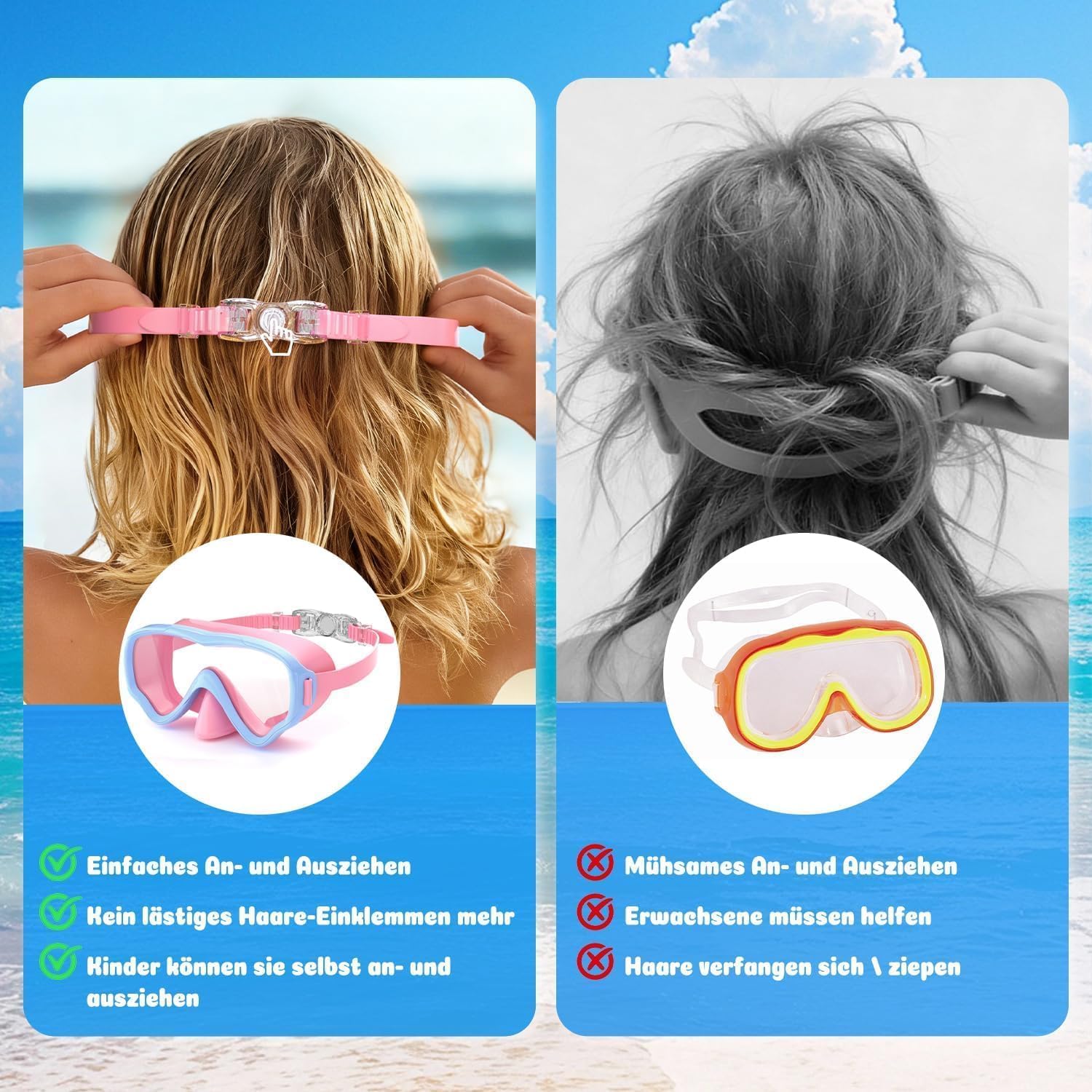 Thumbnail 3 de COOLOO Kinder-Taucherbrille mit 180° Panorama – sicher, komfortabel und einfach zu handhaben