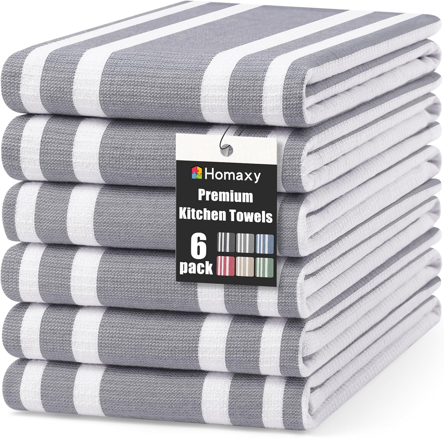 Detalle de Homaxy Kitchen Towels, 18 x 28 Inches