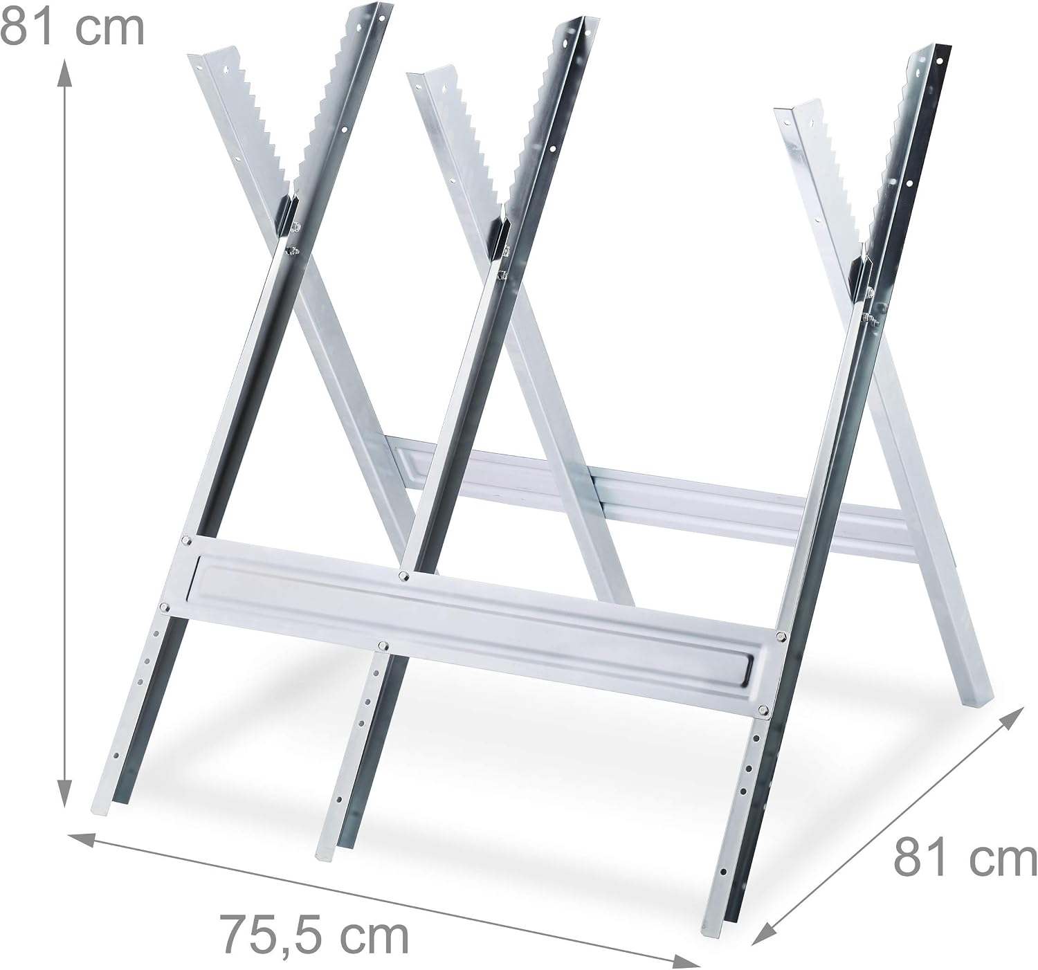Detalle de Relaxdays Sawhorse for Wood Sawing and Firewood Handling