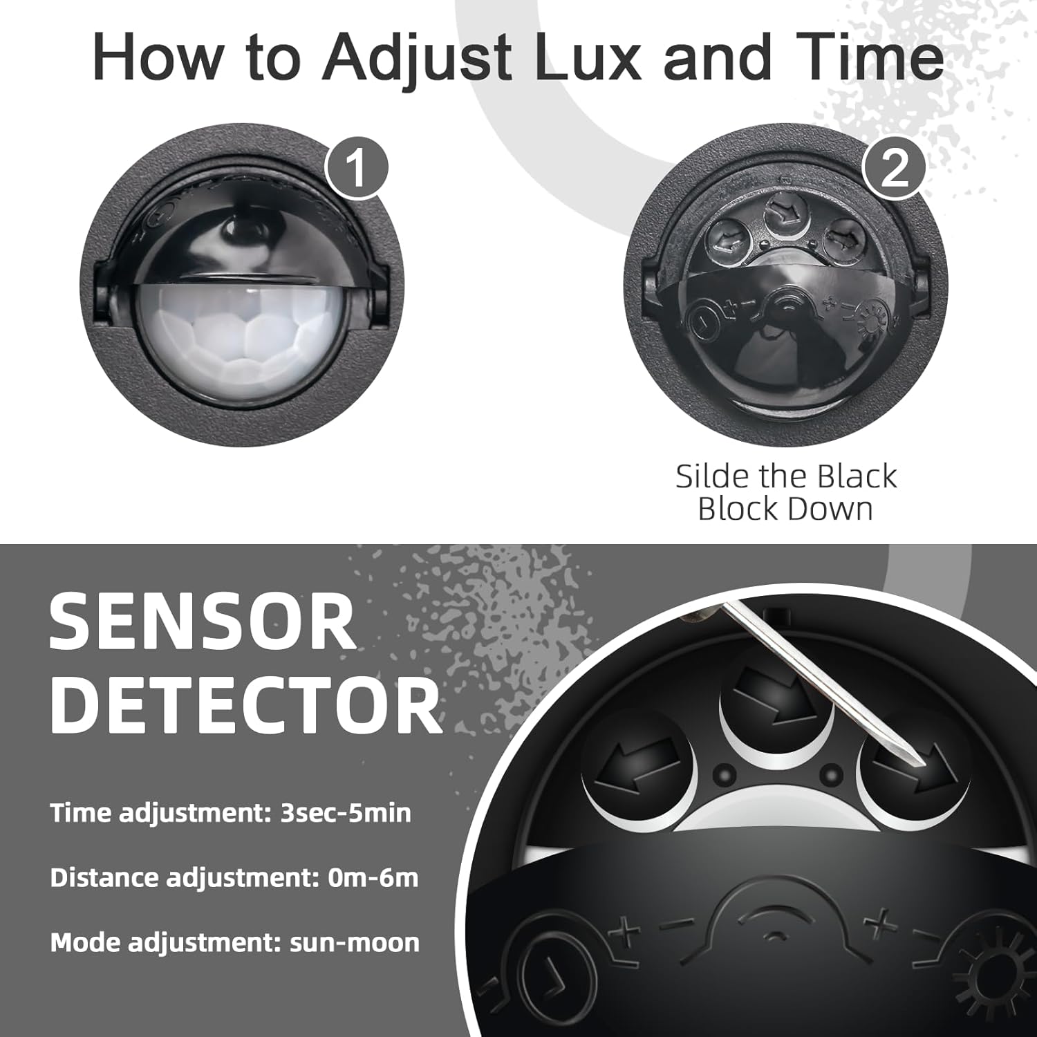 Thumbnail 4 de Kerry PIR Outdoor Wall Light (IP44) with Curved Stainless Steel Security Sensor – E27 Bulb Excl.