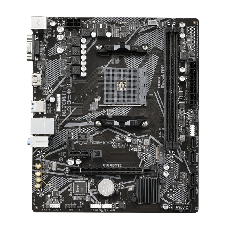 Detalle 2 de Gigabyte A520M K V2 placa base