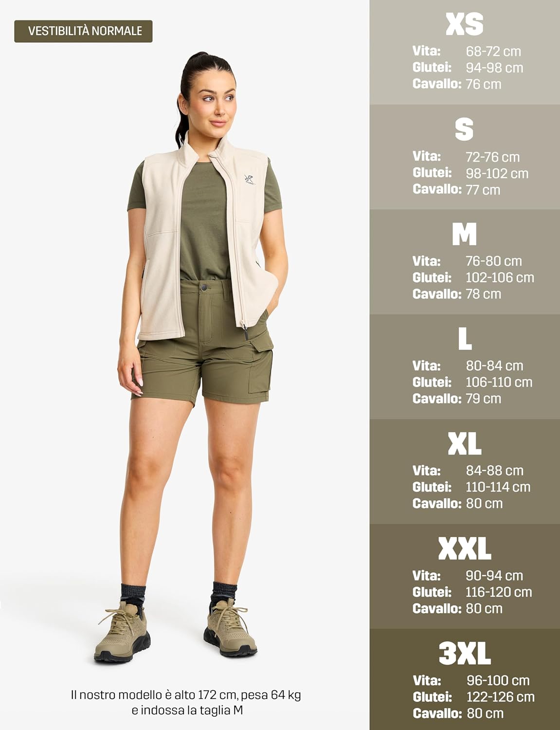 Thumbnail 2 de RevolutionRace Adventure Cargo Stretch Shorts da Donna — comfort, leggerezza e praticità per trekking e uso quotidiano