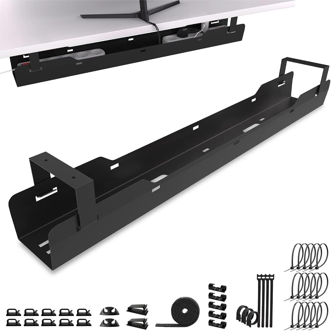 Ultimate Setup Kabelwanne Schreibtisch Schwarz
