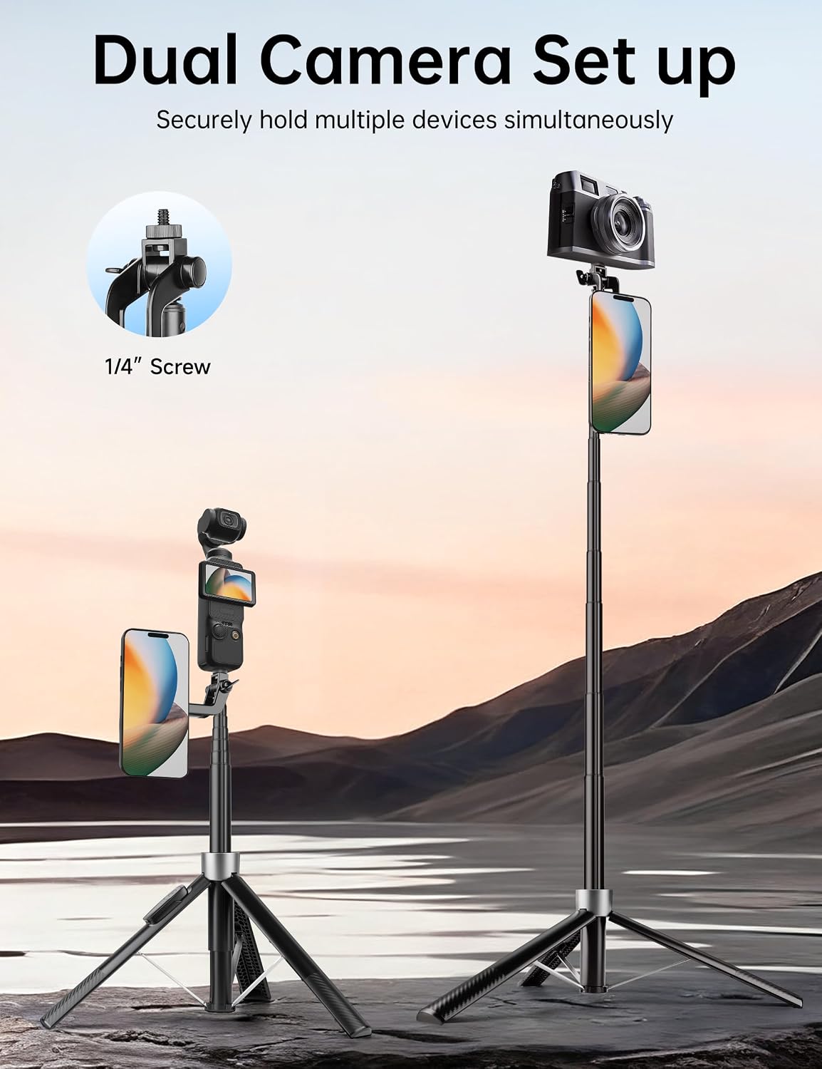 Detalle de Victiv Magnetic Phone Tripod, 70-inch