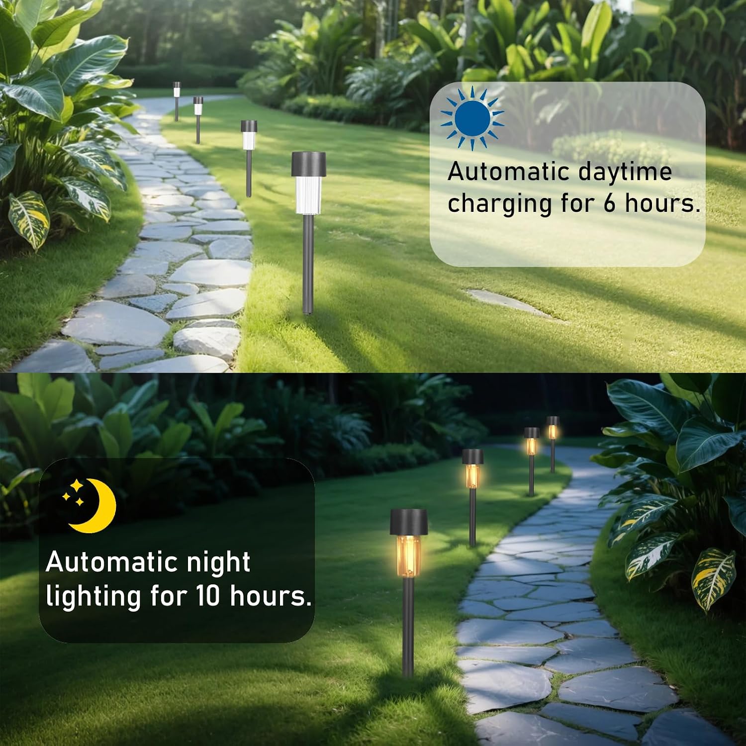 Detalle 2 de Hqynss Solar Lights 12 Pack 3000K