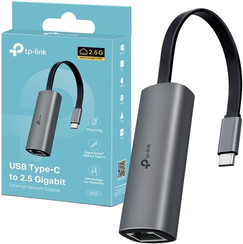 Detalle de TP-Link UE302C adattatore Ethernet 2,5 Gbps 🌐