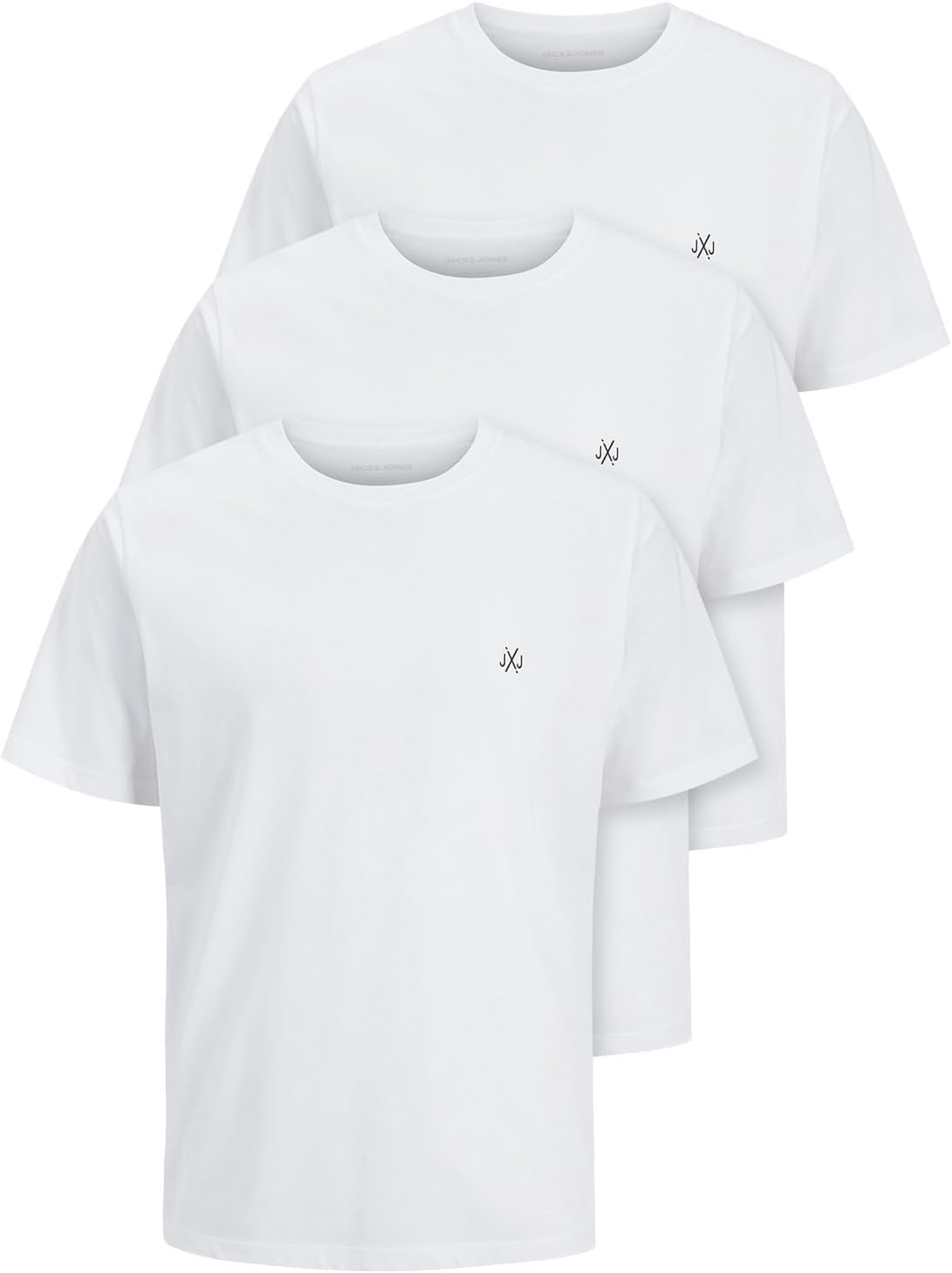Detalle 2 de JACK & JONES Herren T-Shirt 3er Pack