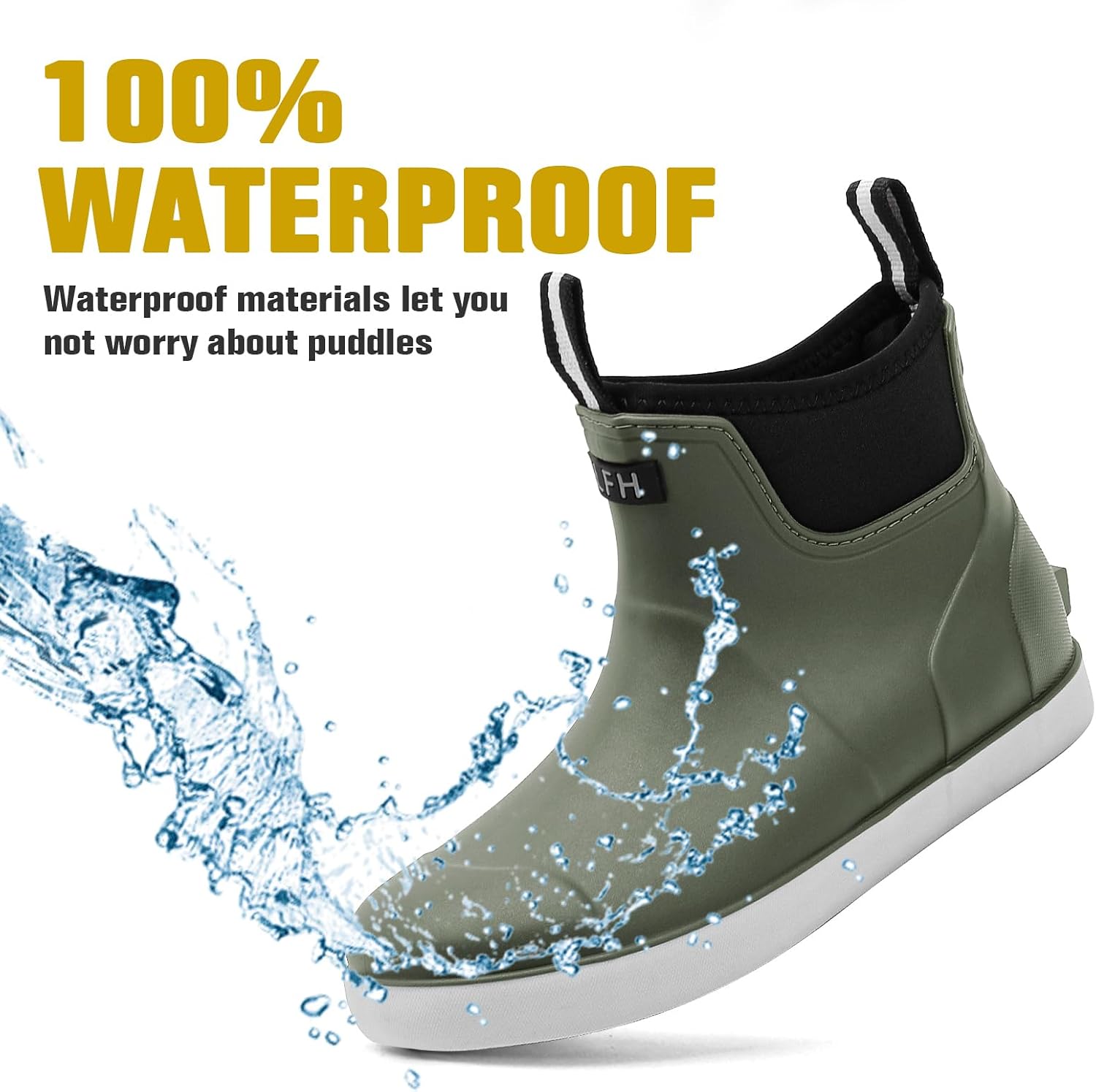 Detalle 2 de CKWLXQY Men's Deck Boots Waterproof ankle boots