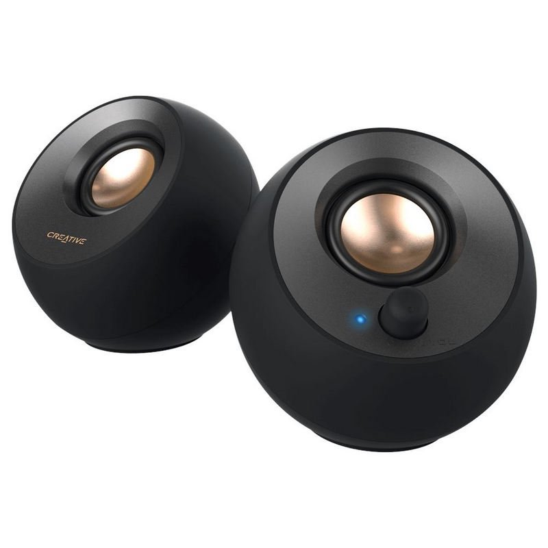 Detalle de Creative Pebble V2 Altavoces 2.0 USB-C Negros