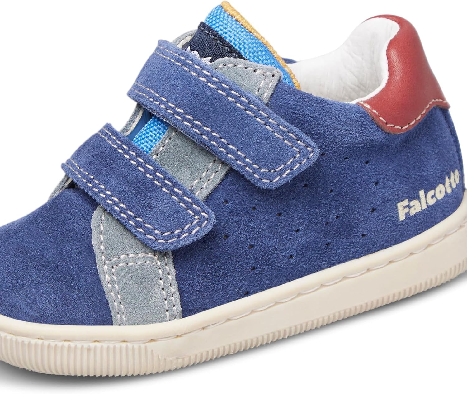 Detalle de Falcotto Sneakers in Pelle e Suede per i primi passi: stile e comodità da bambino