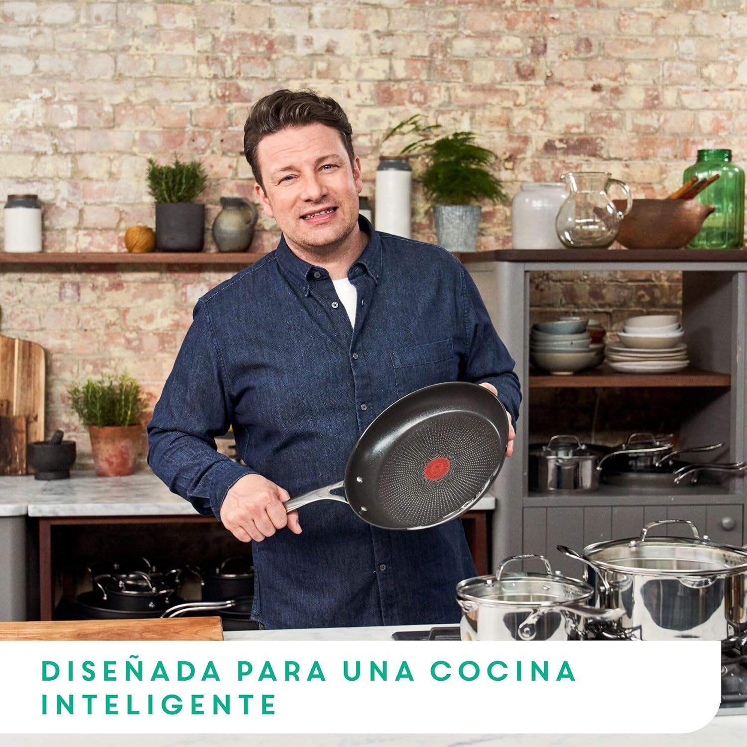 Thumbnail 1 de Tefal Jamie Oliver Sartén 20 cm, Titanio, fácil limpieza 🥘