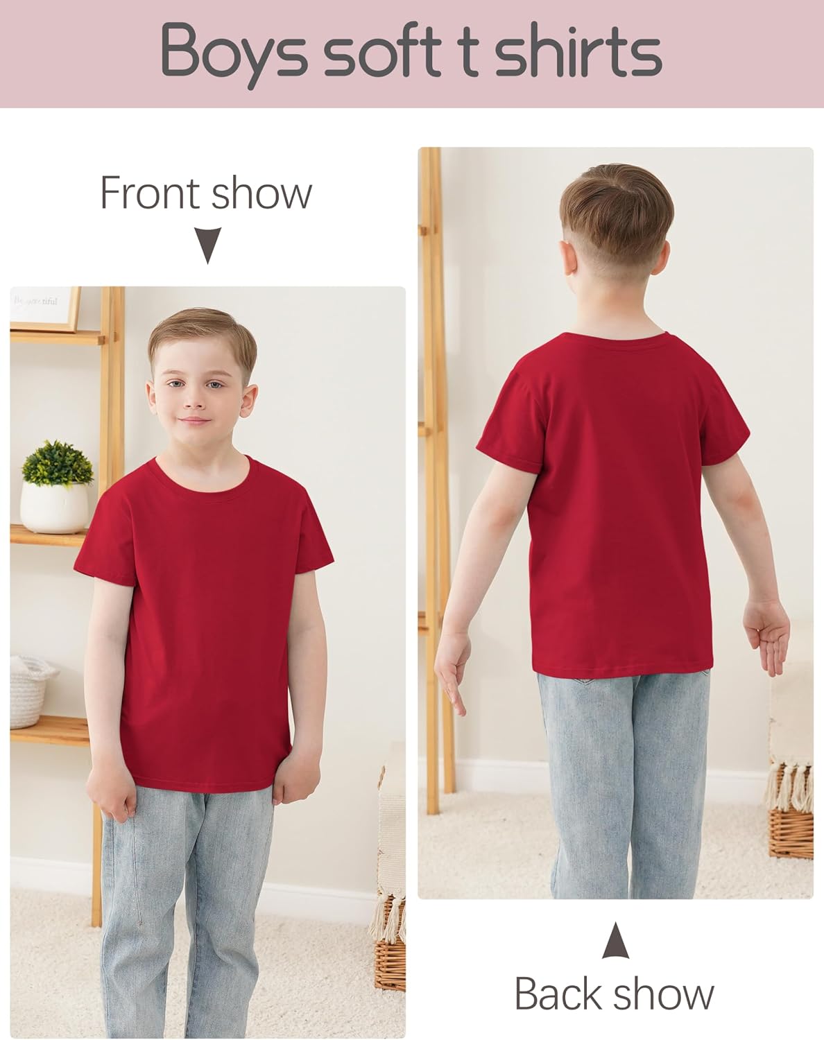 Detalle de Boys' Cotton T-Shirts, 5-Pack
