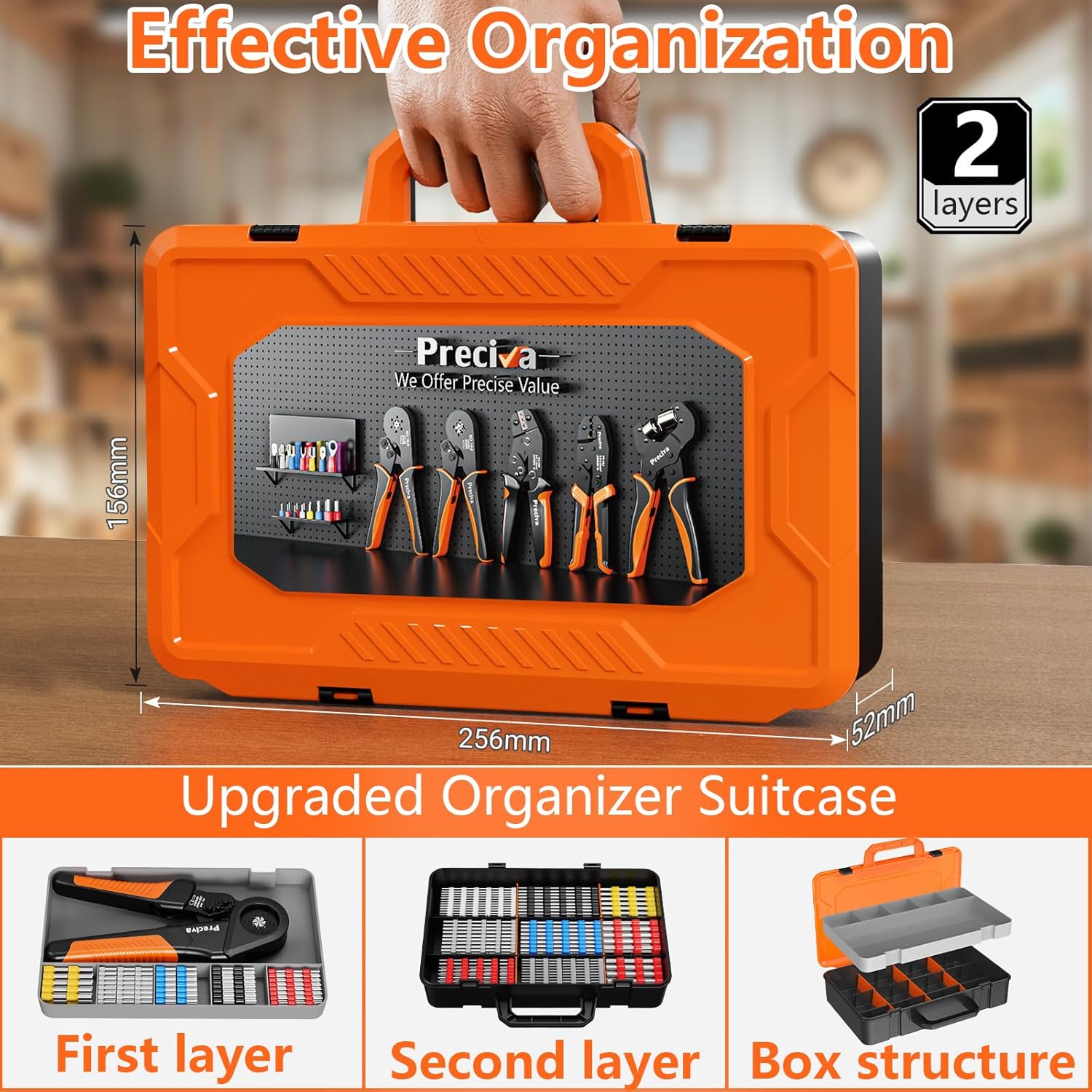 Thumbnail 5 de Preciva 0.08-16mm² Ferrule Crimping Tool Kit