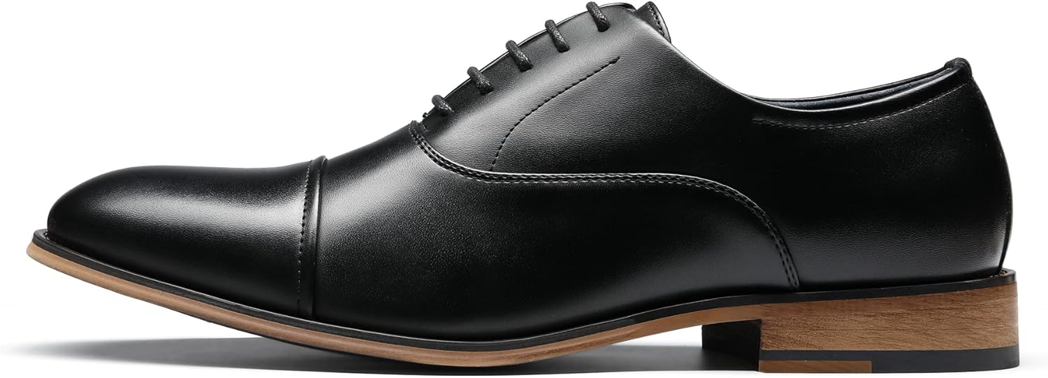 Thumbnail 3 de Bruno Marc Men's Lace Up Soft Cap-Toe Dress Shoes 👞