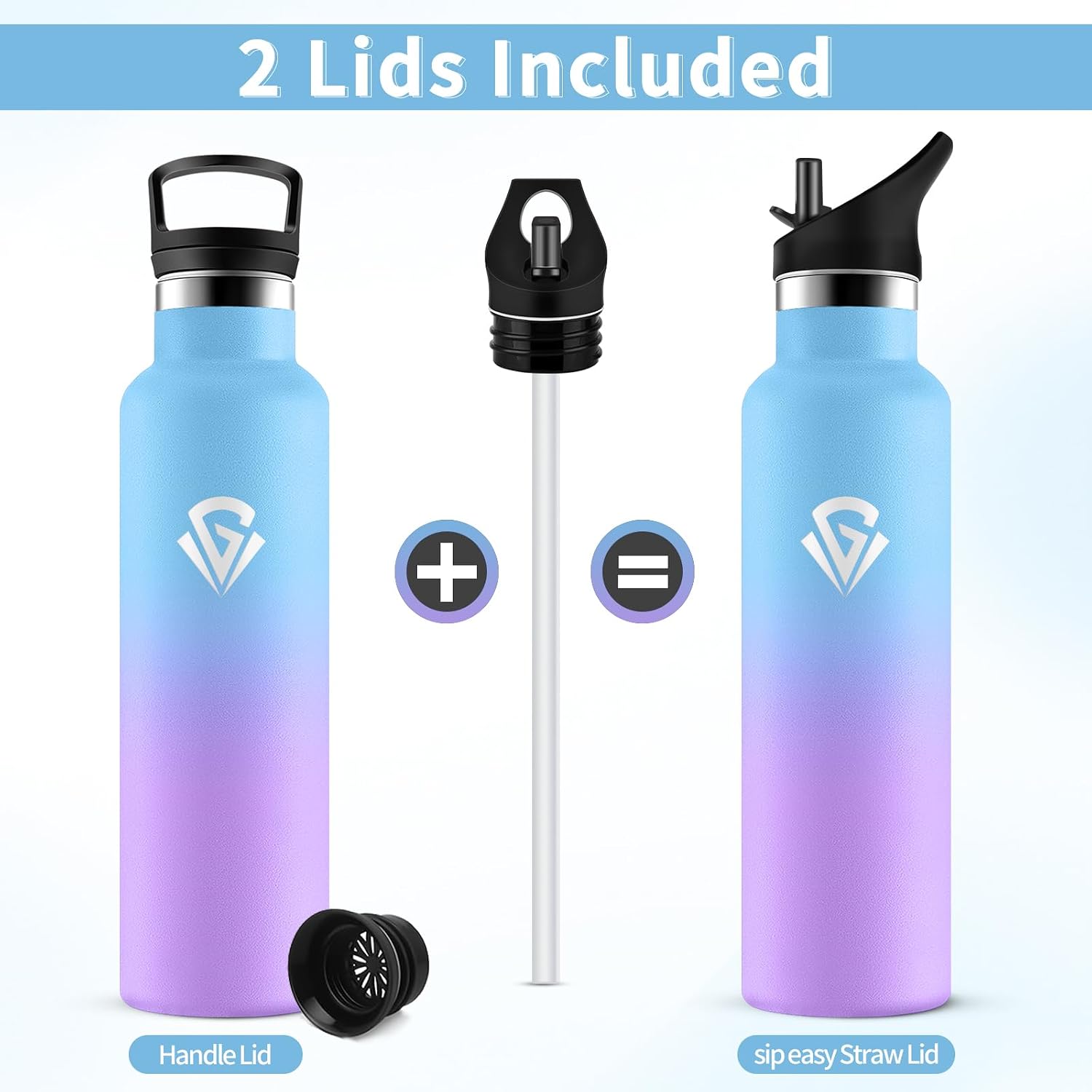 Detalle 2 de JAPORIA Gourde Isotherme 750ml pour sport et randonnée