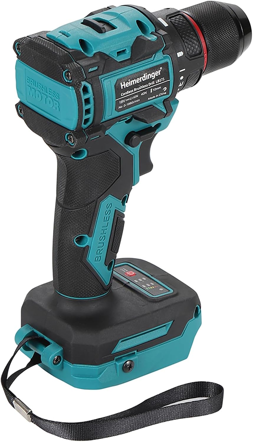 Thumbnail 1 de 40 N.m Cordless Brushless Drill Driver – Makita 18V Compatible, 10mm Keyless Chuck (Tool Only)