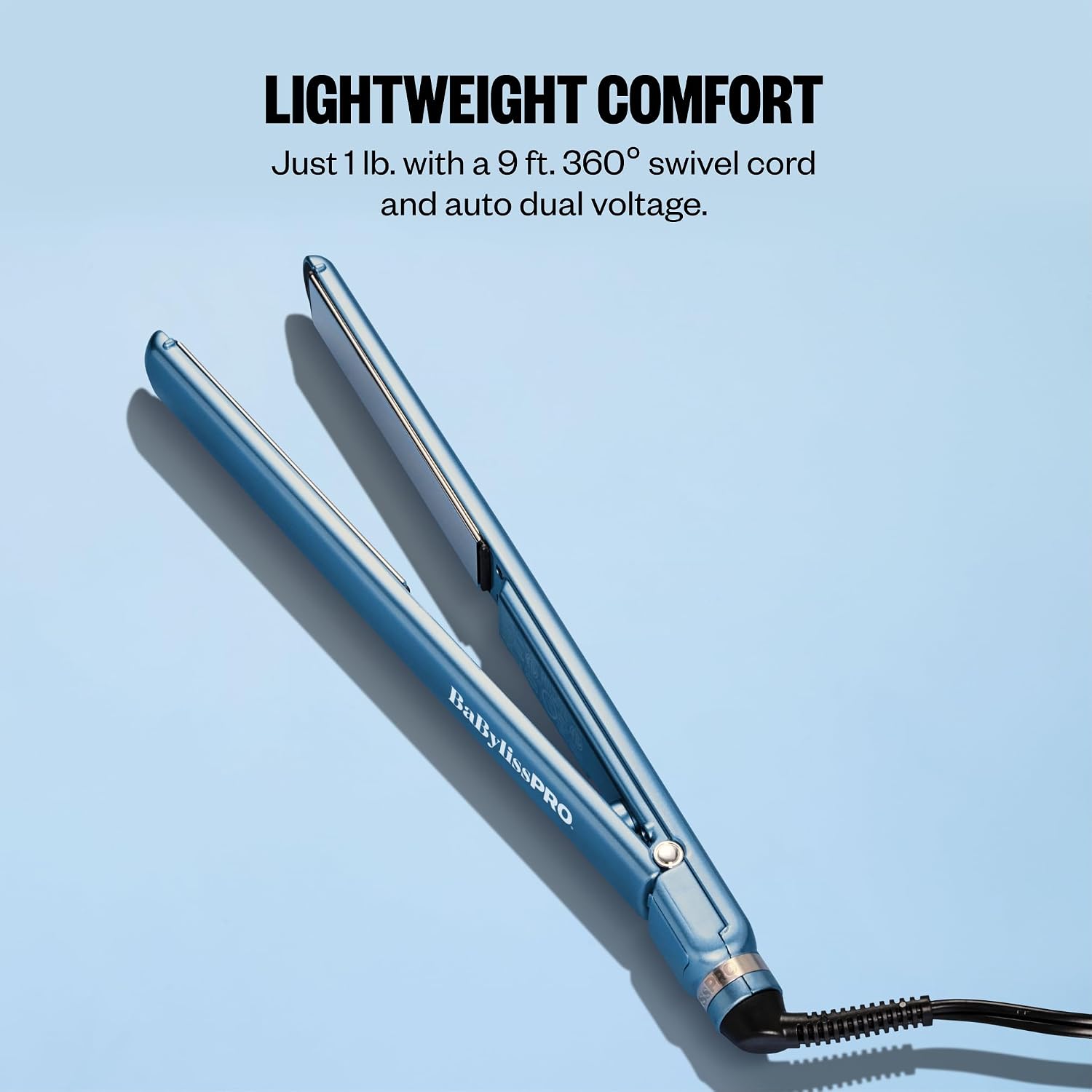 Detalle 2 de BaBylissPRO BNT4072TUC Nano Titanium Flat Iron, 5-Inch Extended Plates